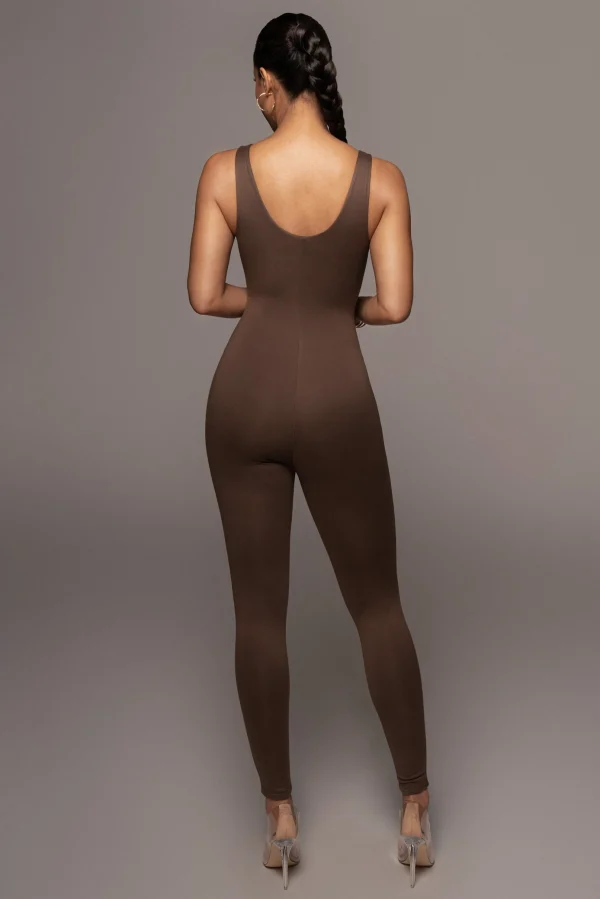 JLUXLABEL Chocolate Alo Double Layer Jumpsuit