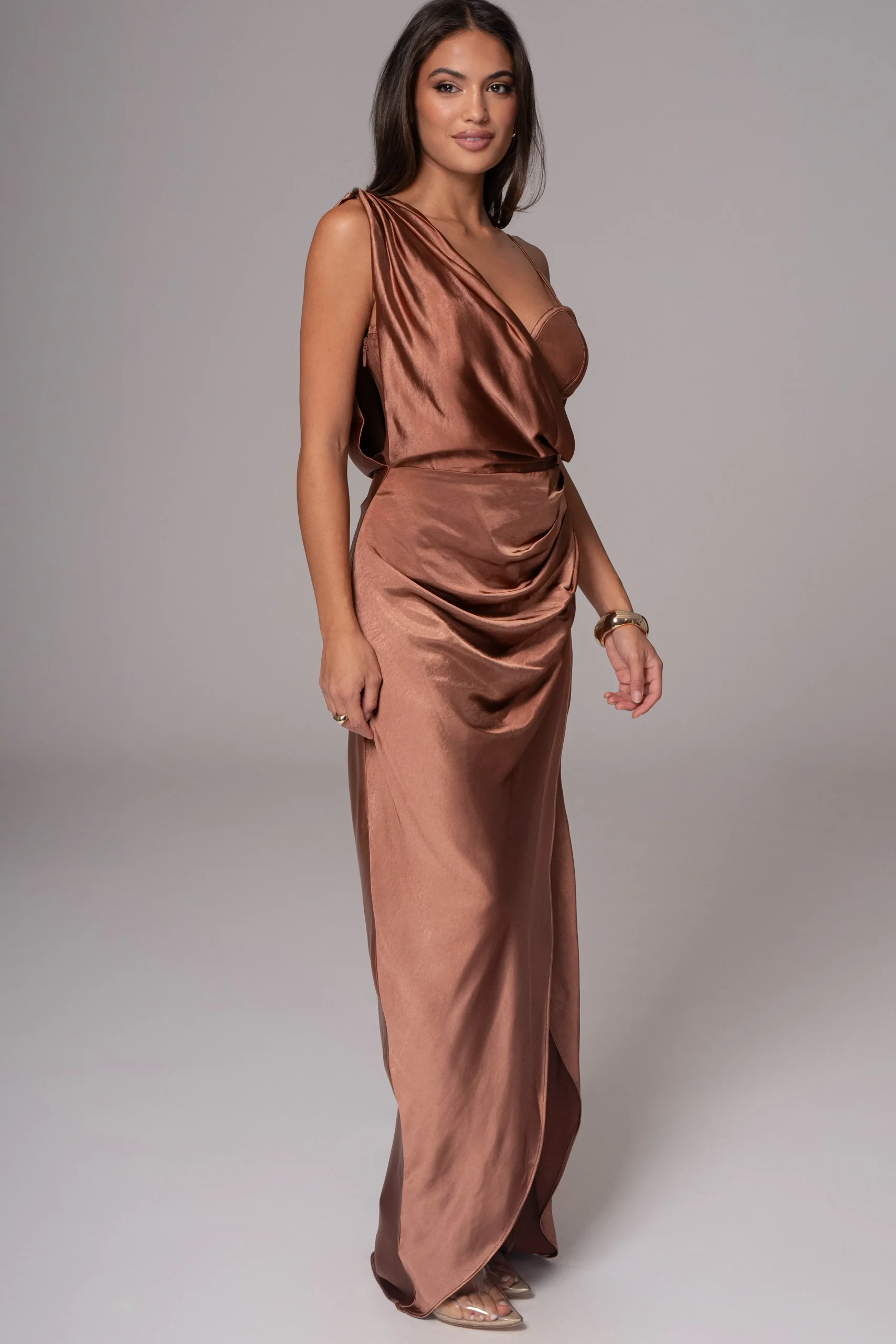 chocolate_anastacia_drape_16.webp JLUXLABEL Chocolate Anastacia Drape Maxi Dress