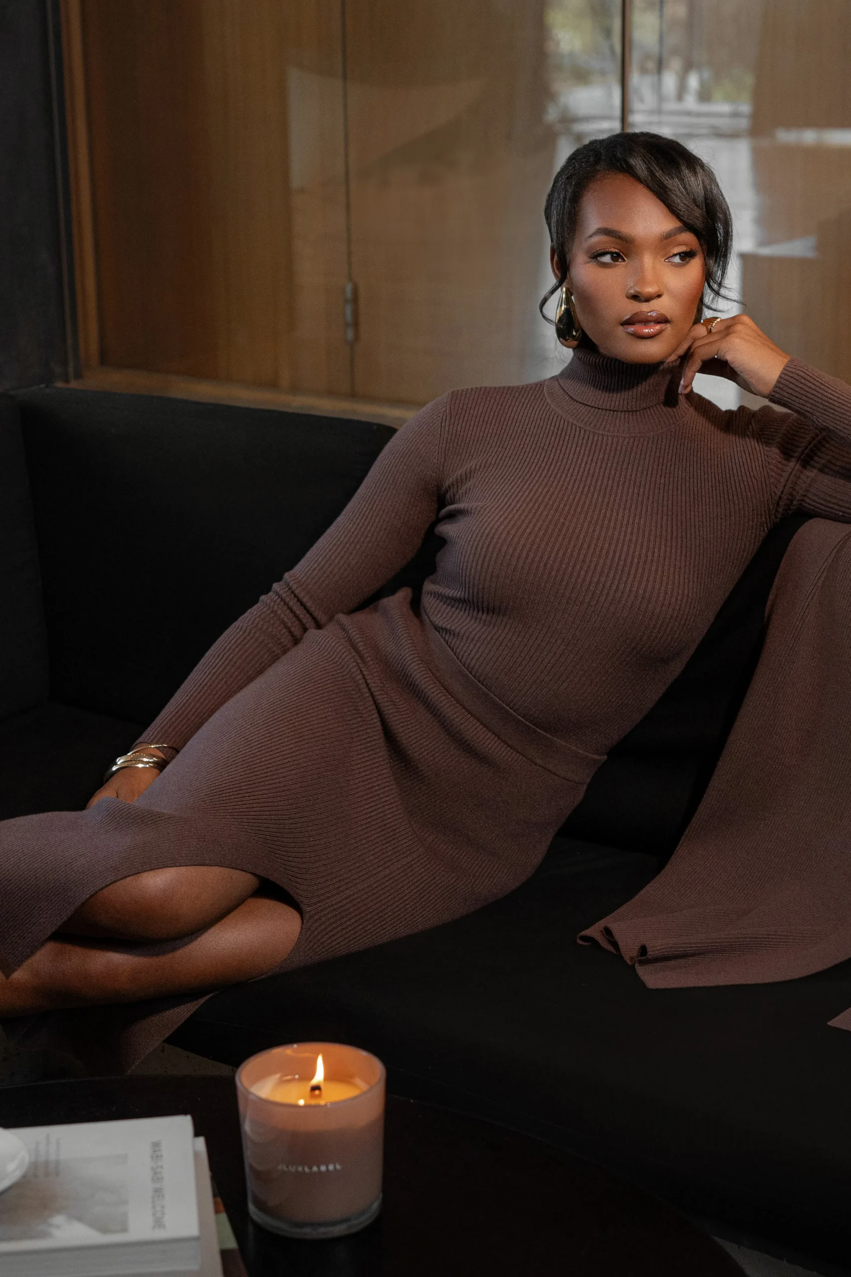 chocolate_arlett_turtlene_0.webp JLUXLABEL Chocolate Arlett Turtleneck Bodysuit