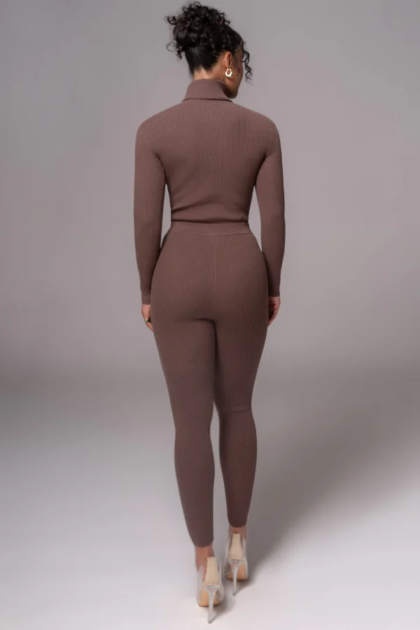 JLUXLABEL Chocolate Arlett Turtleneck Bodysuit