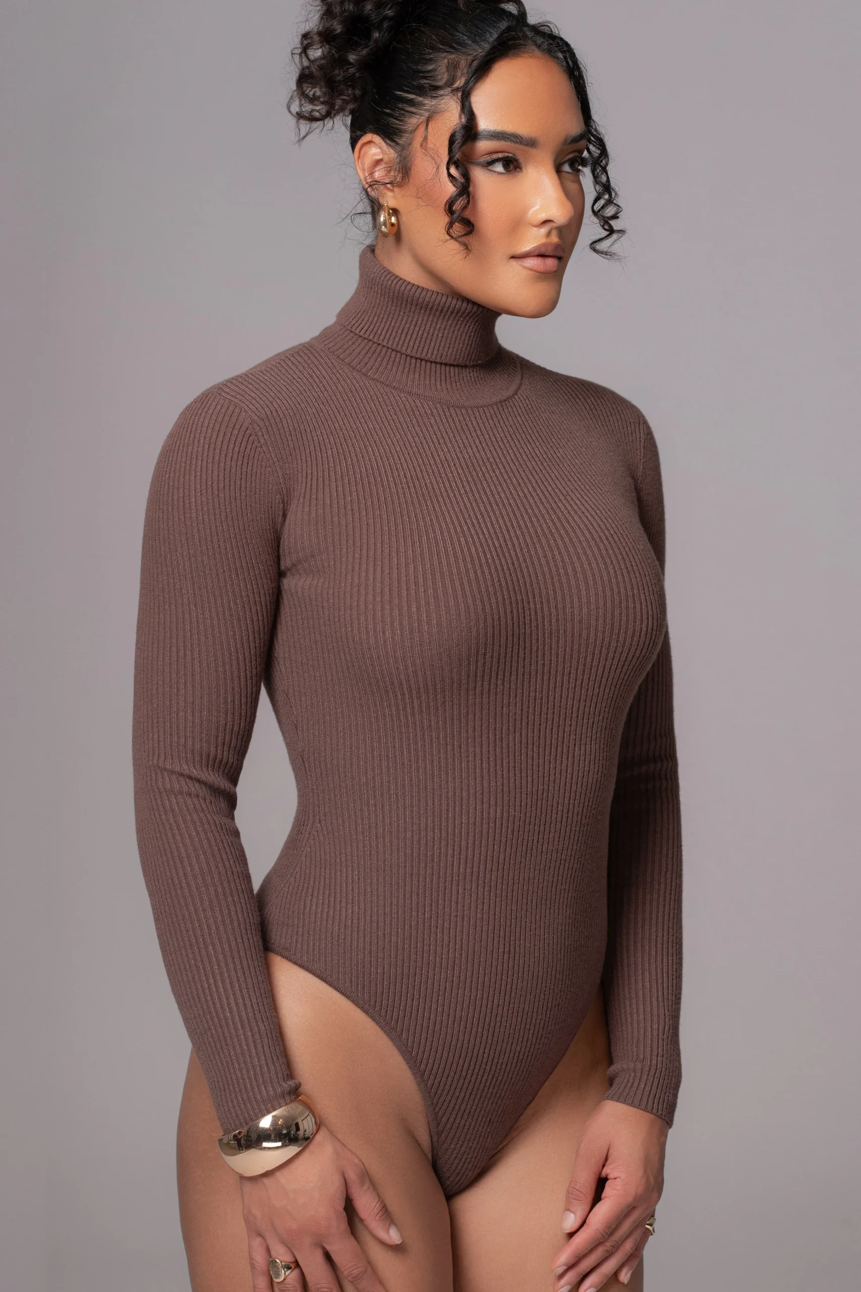 chocolate_arlett_turtlene_9.webp JLUXLABEL Chocolate Arlett Turtleneck Bodysuit
