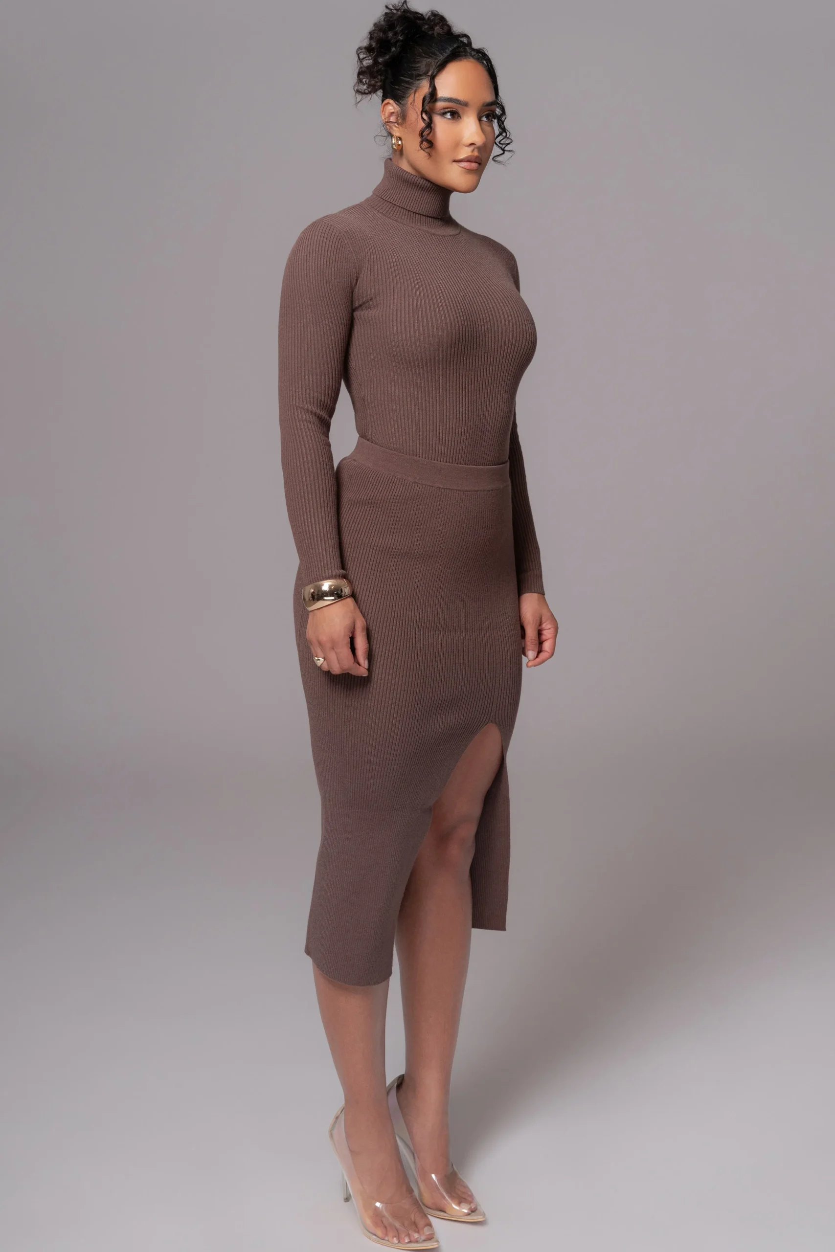 chocolate_cardinal_essent_5.webp JLUXLABEL Chocolate Cardinal Essential Knit Skirt