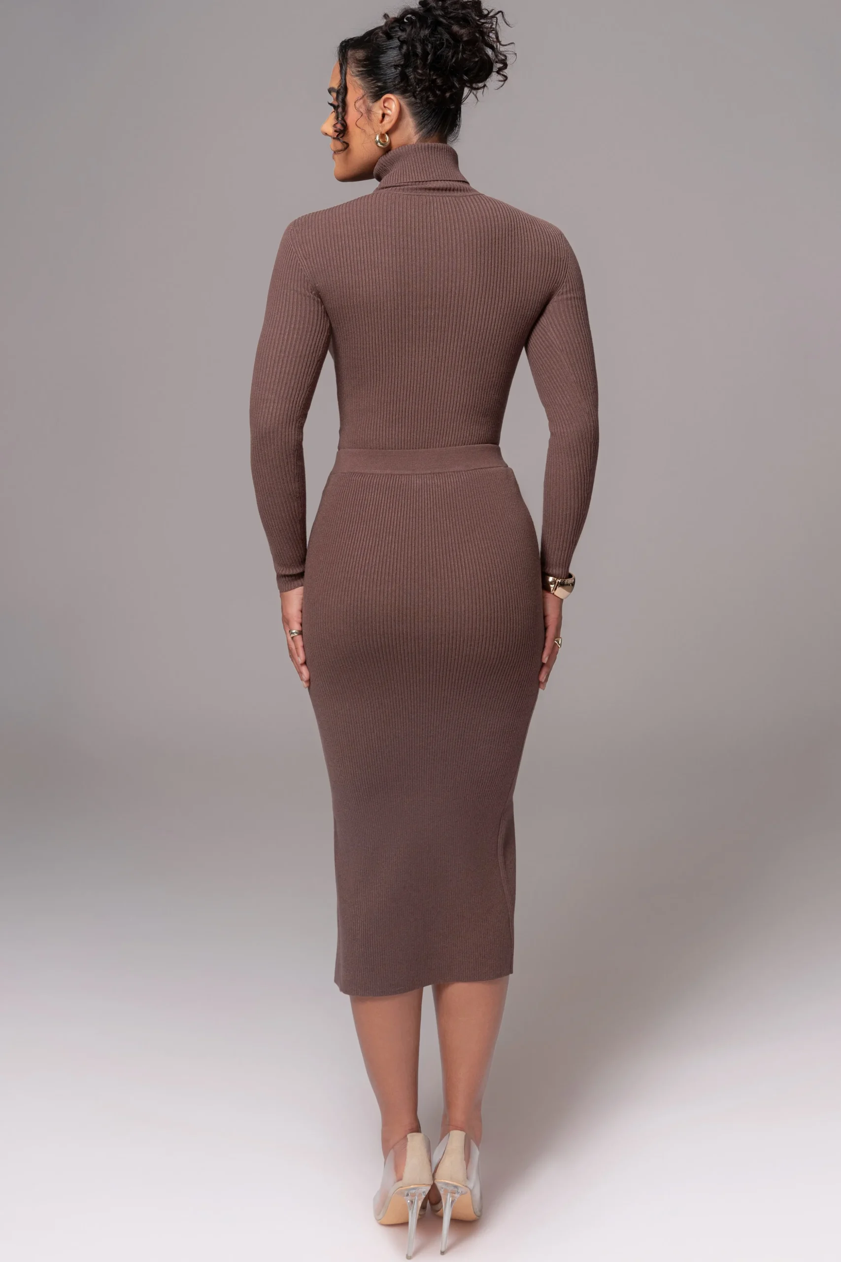 chocolate_cardinal_essent_9.webp JLUXLABEL Chocolate Cardinal Essential Knit Skirt
