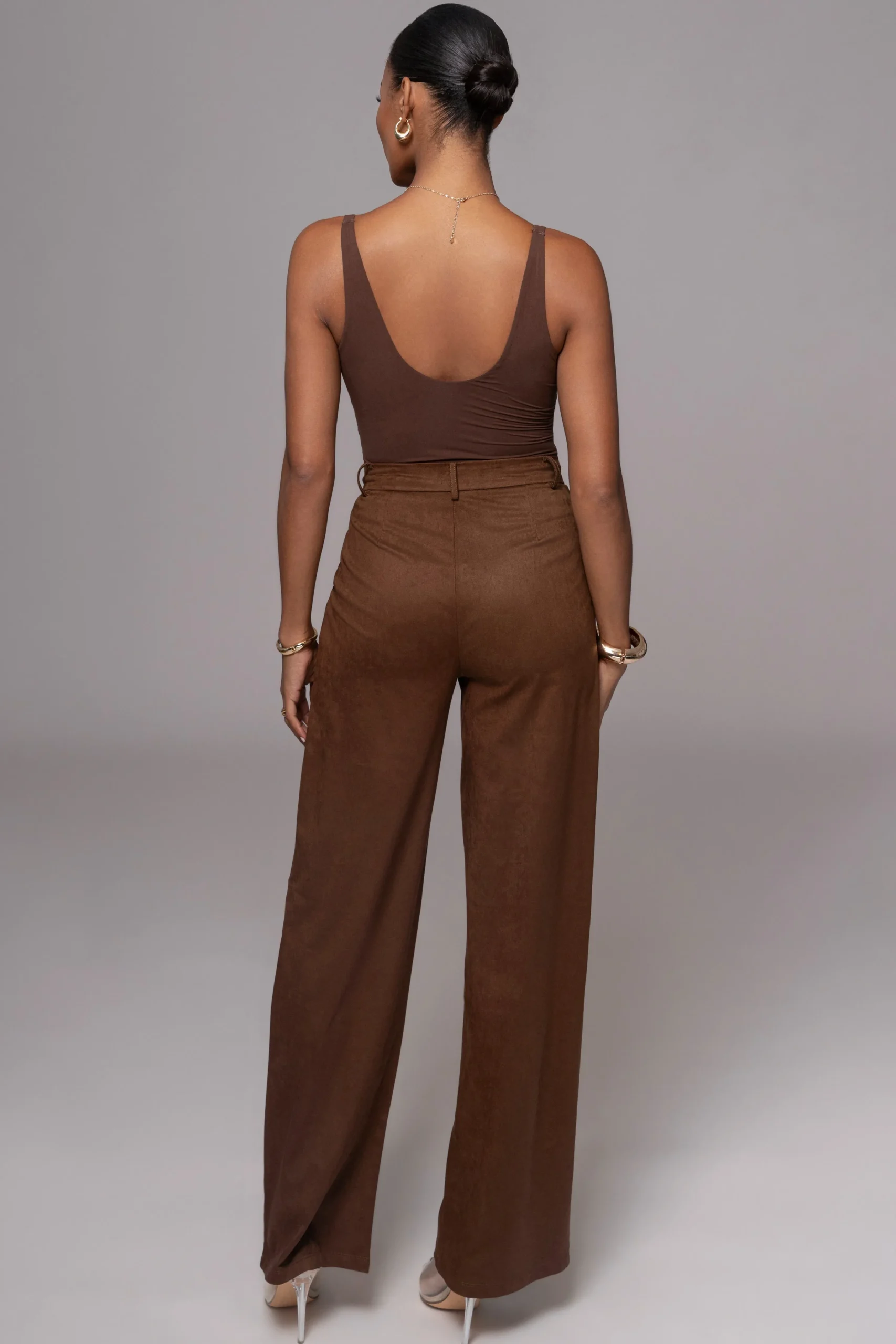 chocolate_classic_high_ri_7.webp JLUXLABEL Chocolate Classic High Rise Trousers