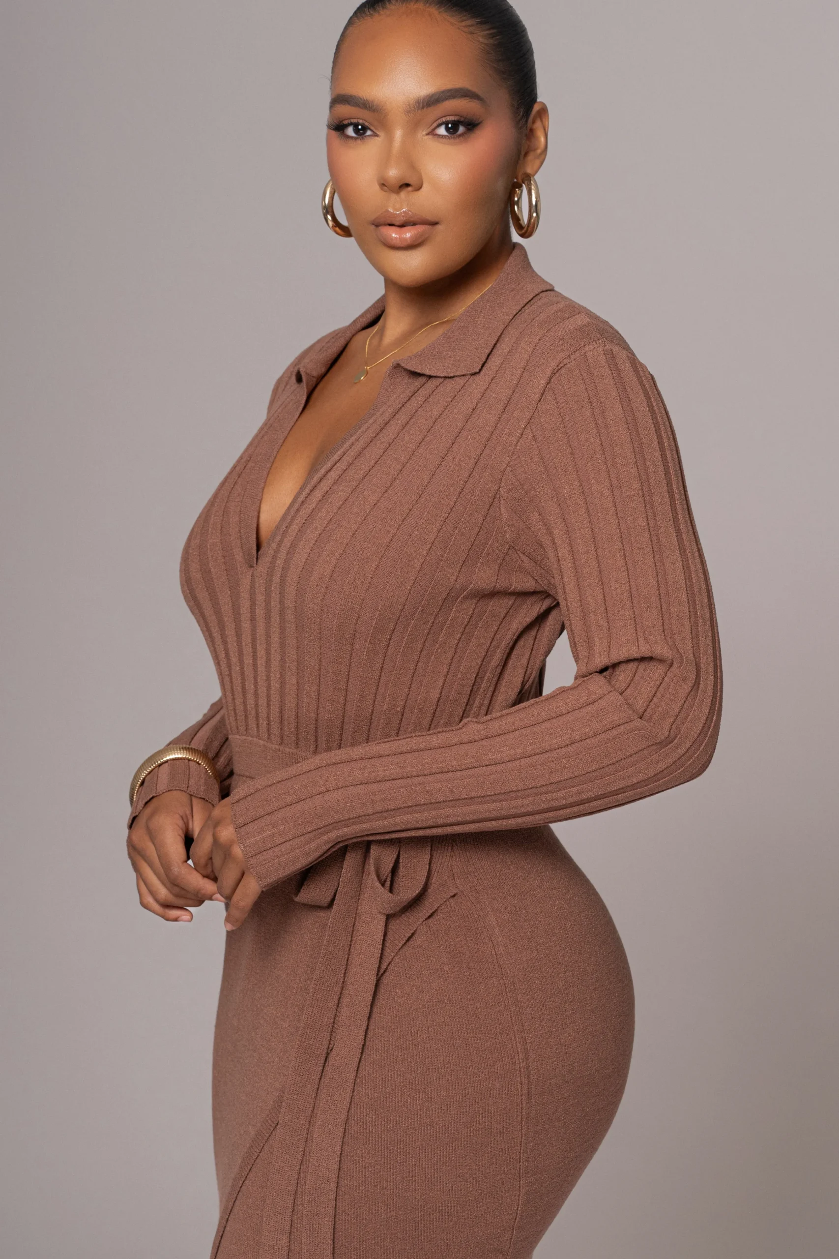 chocolate_emma_knit_maxi__7.webp JLUXLABEL Chocolate Emma Knit Maxi Dress