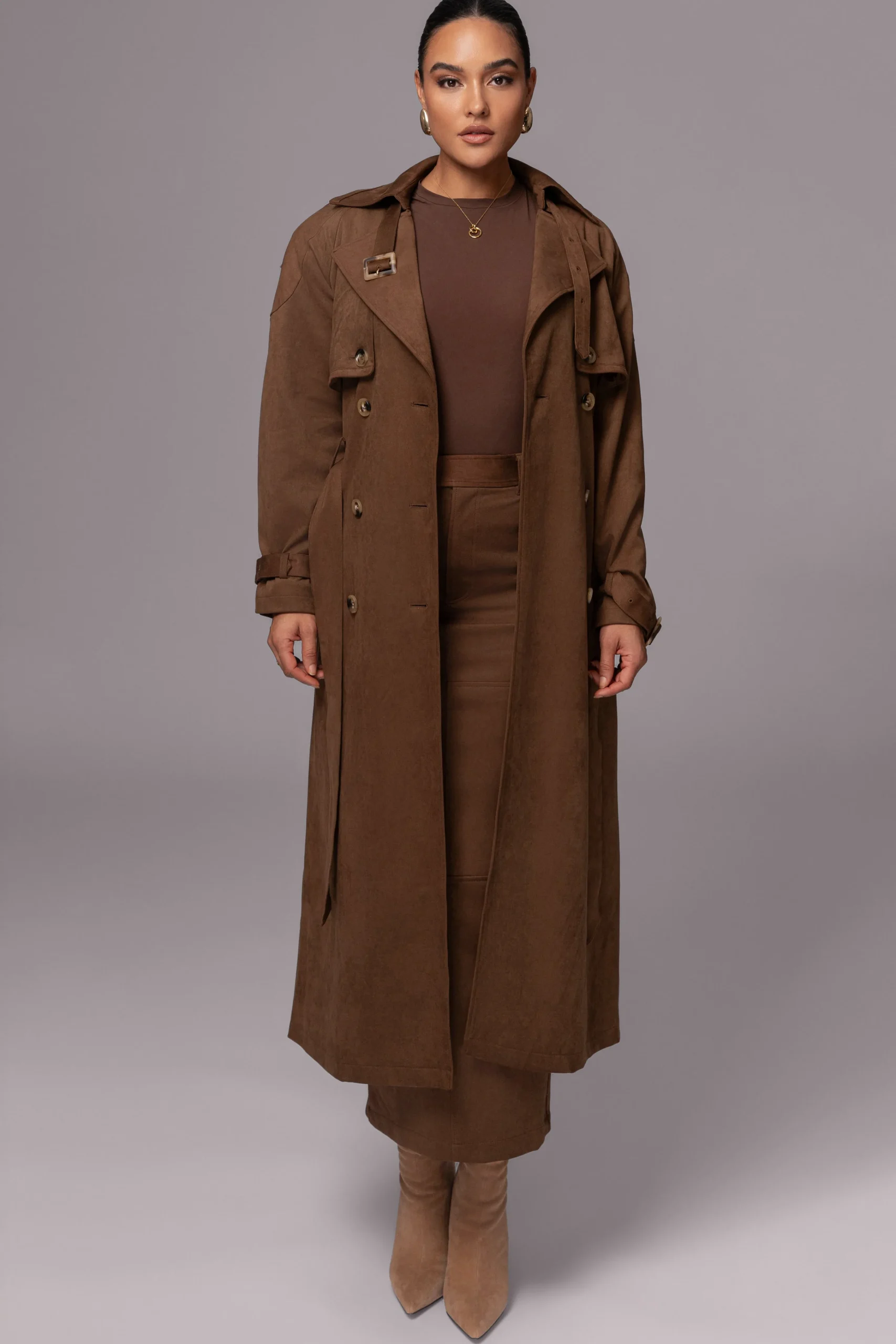 chocolate_joy_suede_maxi__3.webp JLUXLABEL Chocolate Joy Suede Maxi Skirt