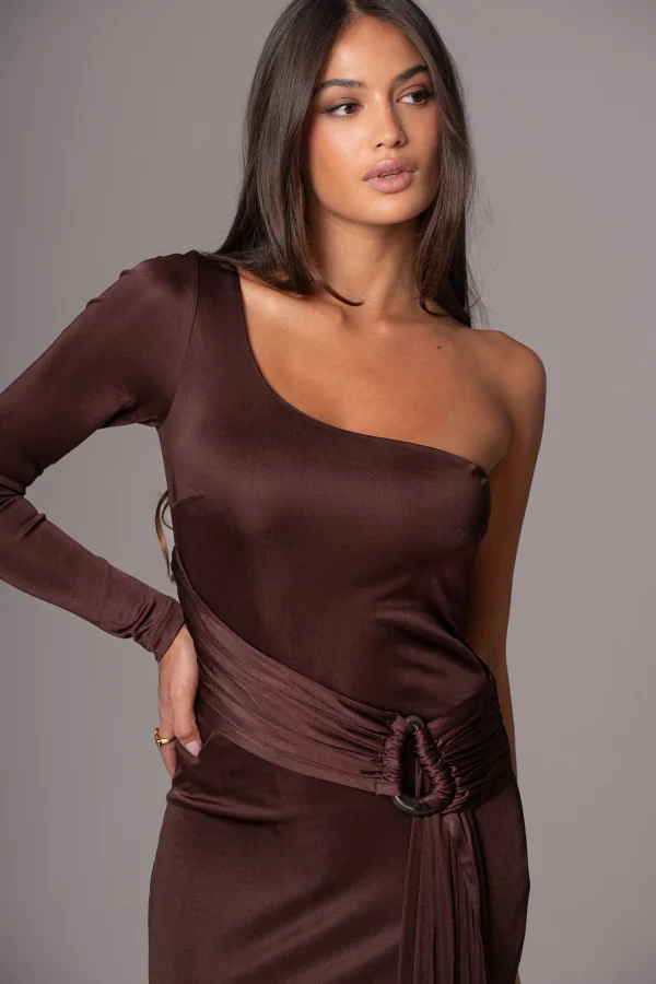 JLUXLABEL Chocolate Muoi Maxi Dress