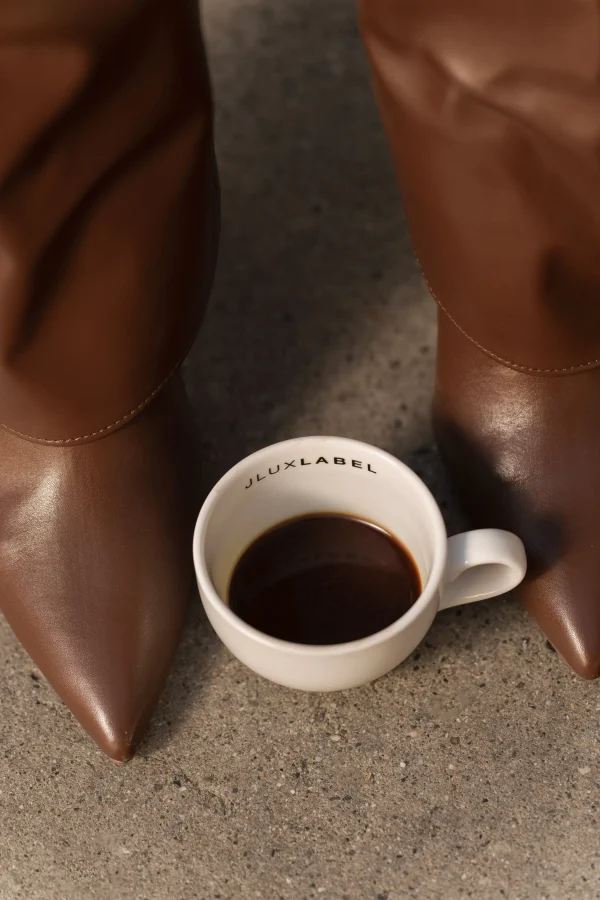 JLUXLABEL Chocolate Passage Faux Leather Boots