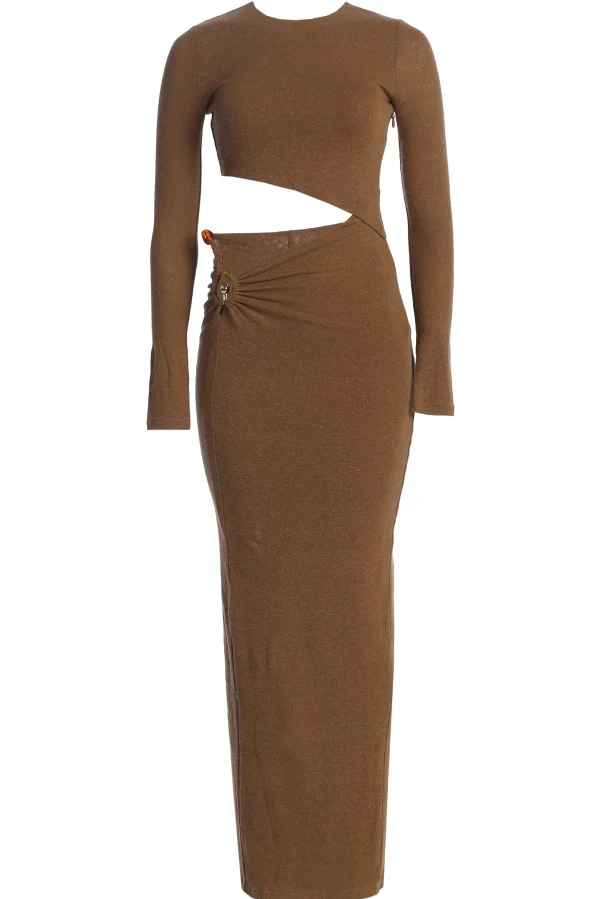 JLUXLABEL Chocolate Summer Romance Cutout Dress