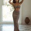 JLUXLABEL Chocolate Sunny Skirt Set