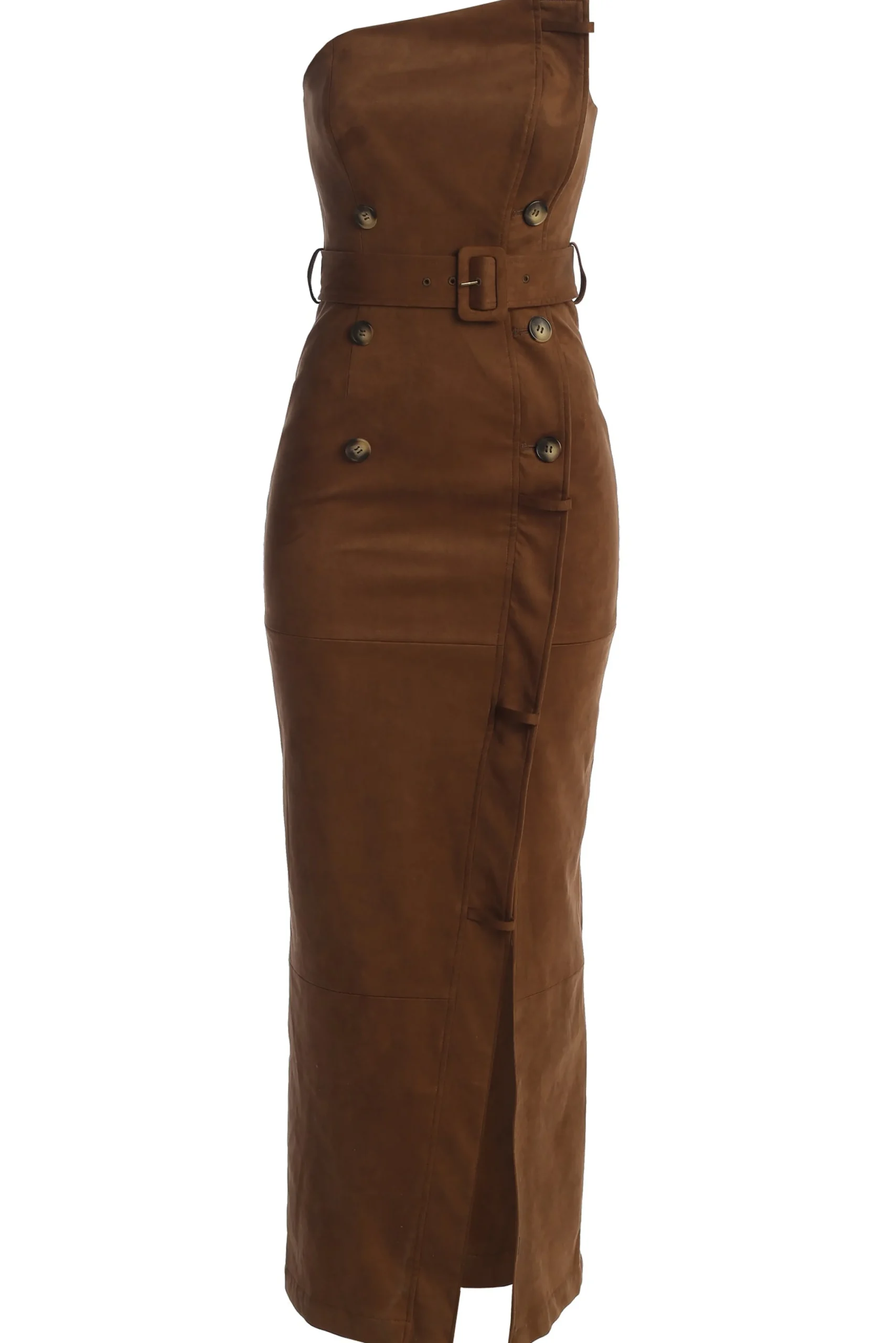 chocolate_xena_suede_maxi_1.webp JLUXLABEL Chocolate Xena Suede Maxi Dress