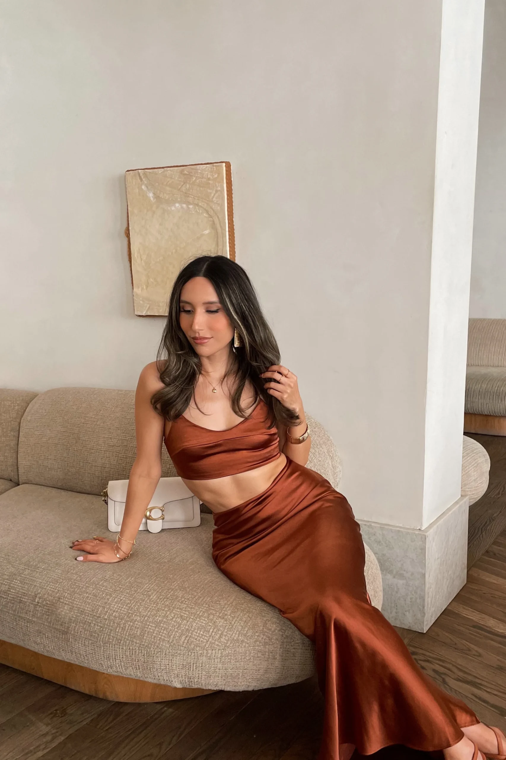 copper_isella_piece_skirt_0.webp JLUXLABEL Copper Isella 2-Piece Skirt Set