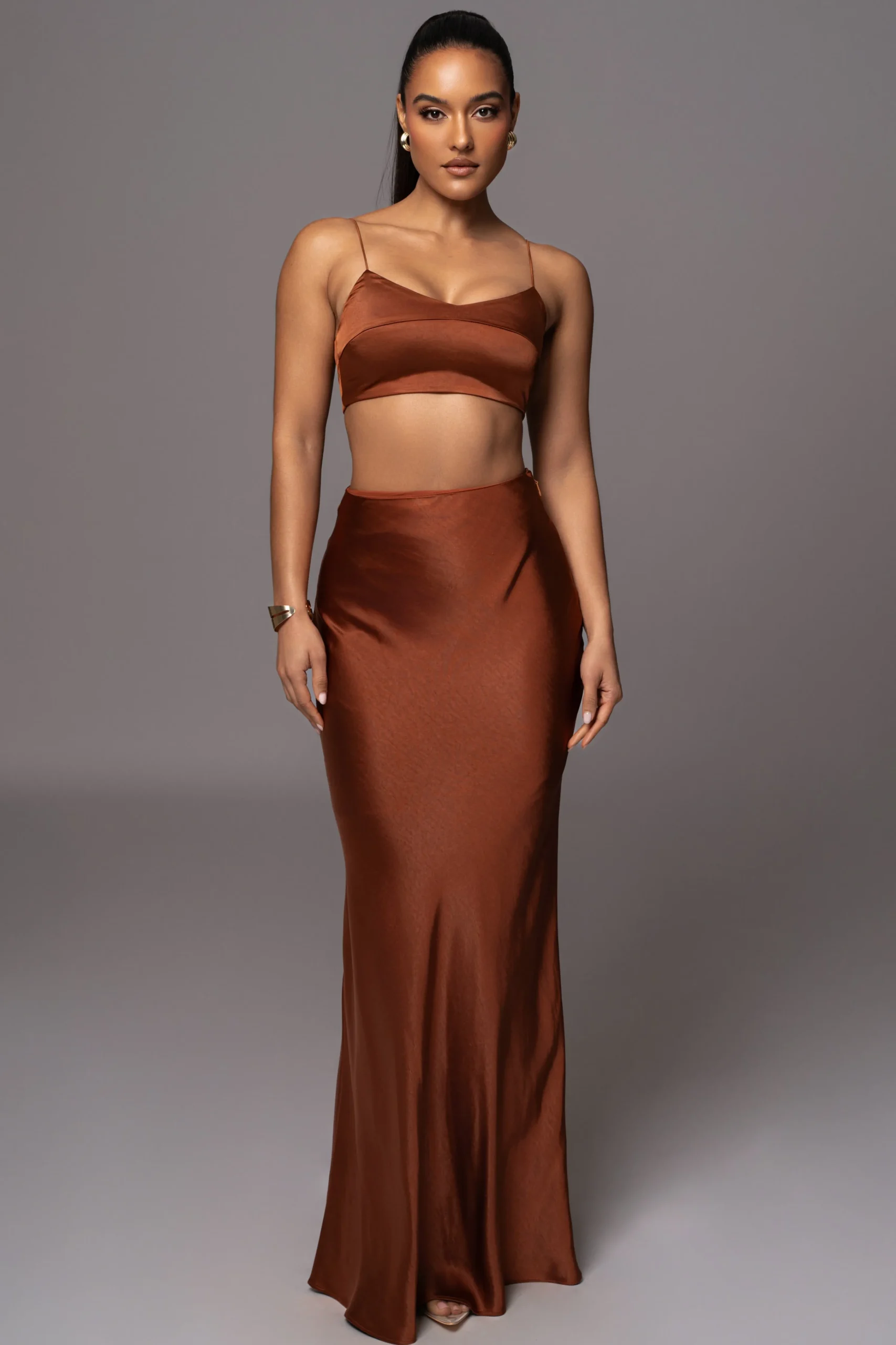 copper_isella_piece_skirt_1.webp JLUXLABEL Copper Isella 2-Piece Skirt Set