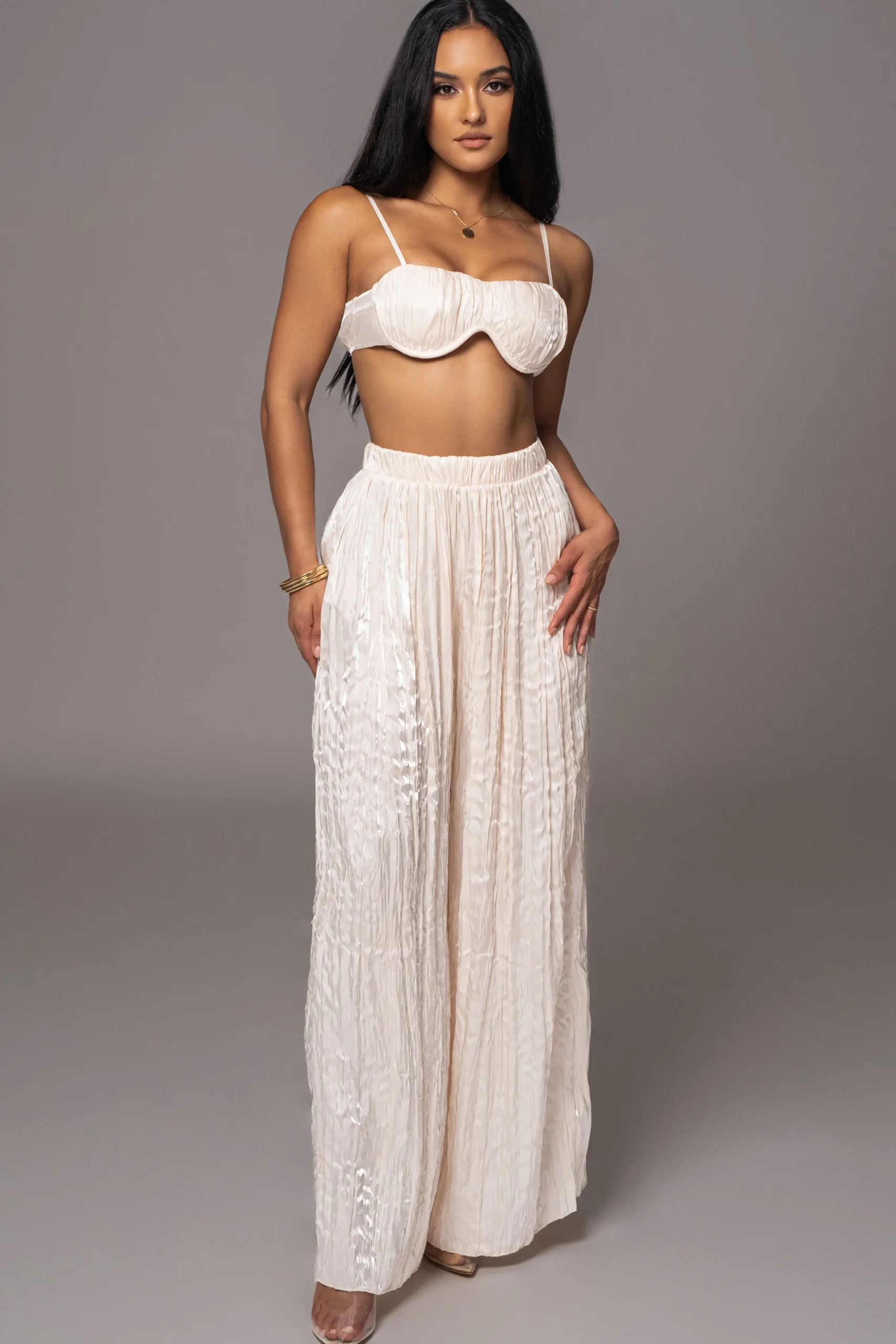 cream_lets_get_away_satin_1.webp JLUXLABEL Cream Lets Get Away Satin Pant Set