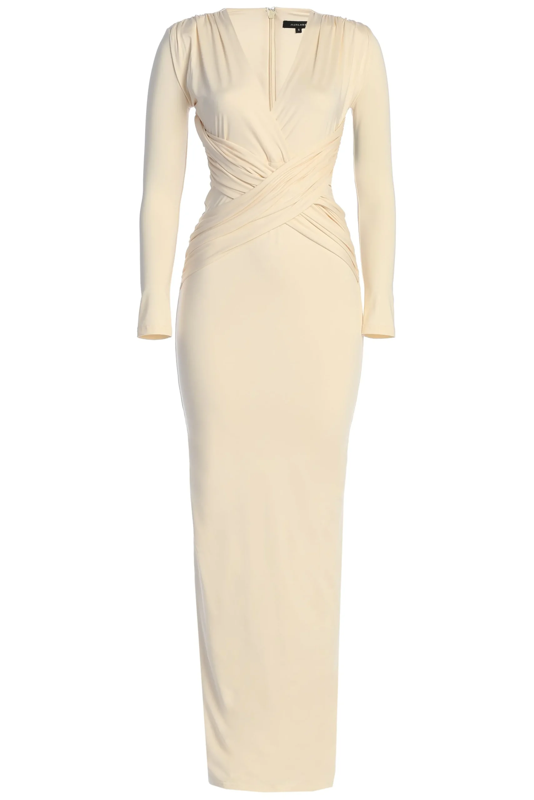 cream_rowan_plunge_maxi_d_3.webp JLUXLABEL Cream Rowan Plunge Maxi Dress