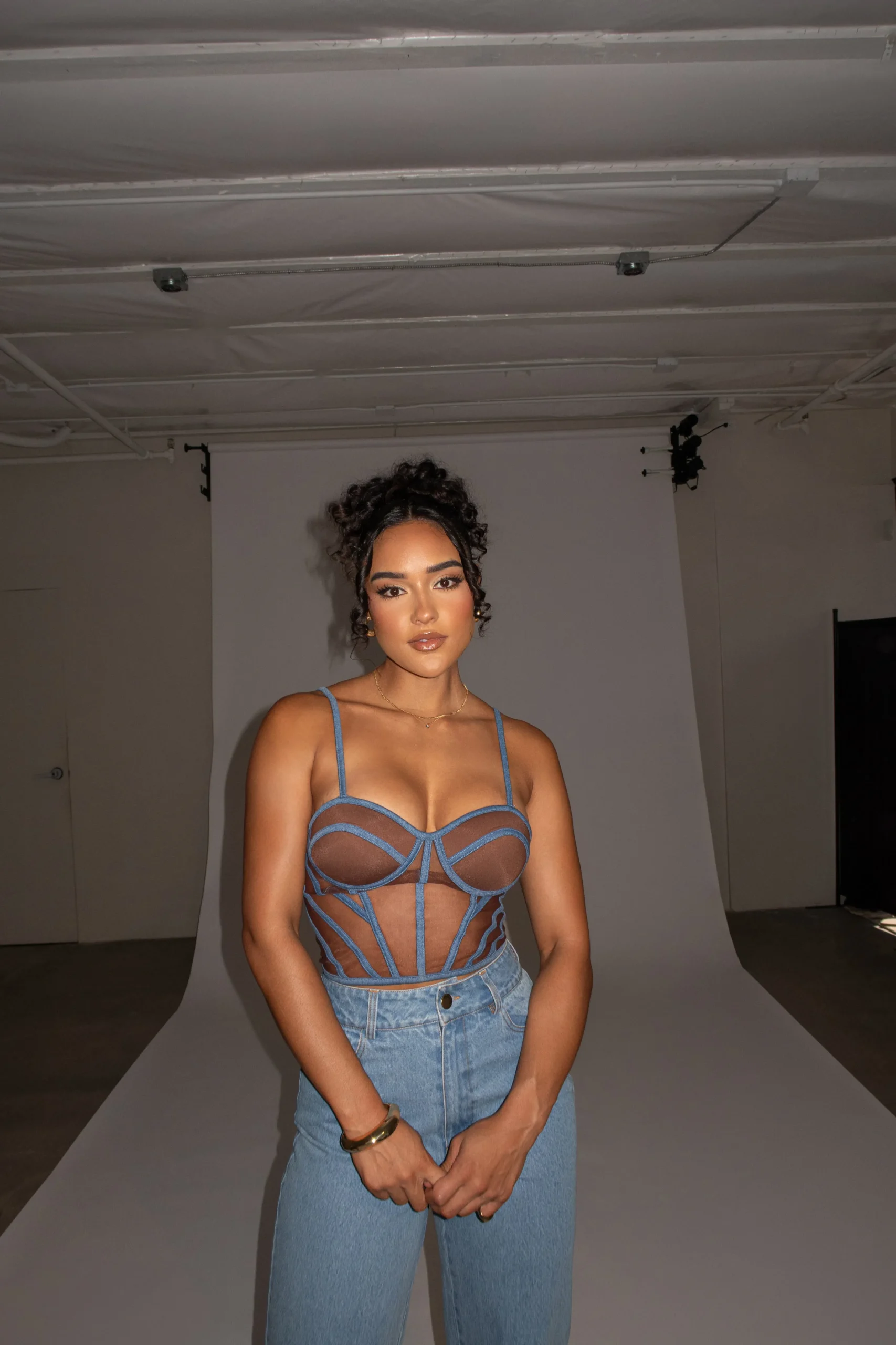 dark_denim_illusion_mesh__3.webp JLUXLABEL Dark Denim Illusion Mesh Bustier