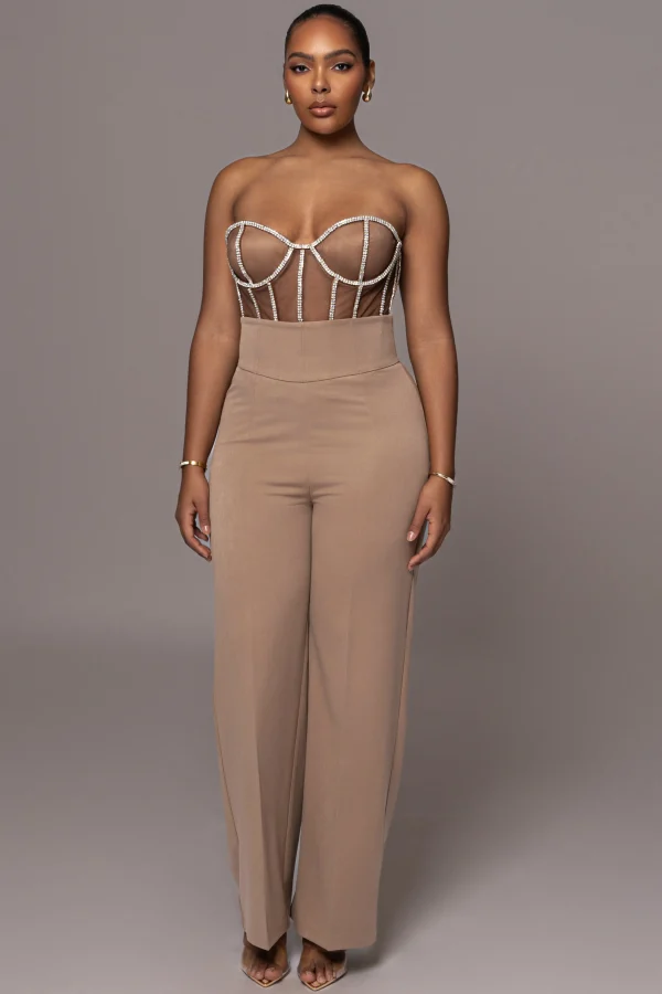 JLUXLABEL Dark Limited Edition Rhinestone Crystal Corset