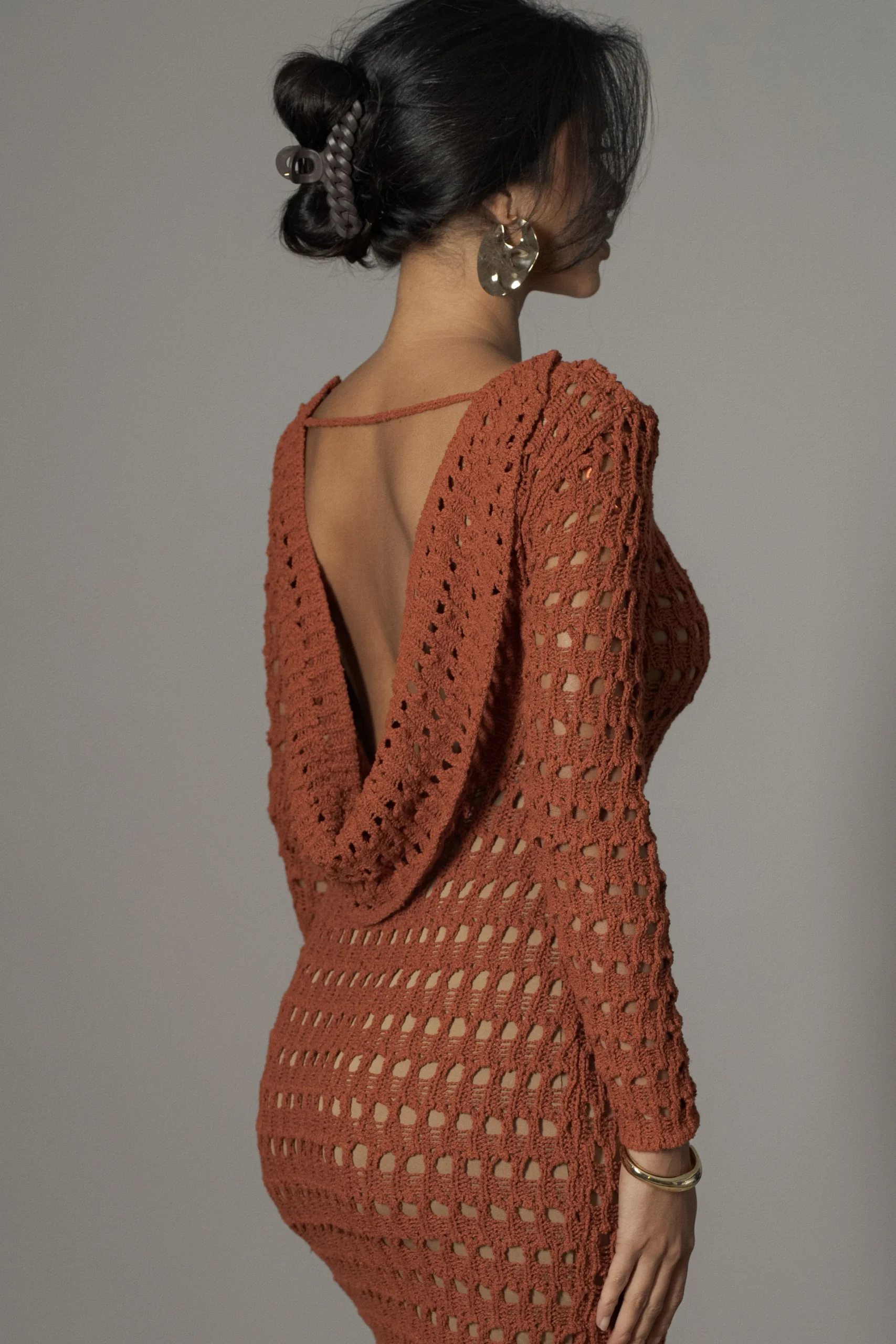 dark_terra_cotta_serene_w_6.webp JLUXLABEL Dark Terra Cotta Serene Wonders Crochet Dress