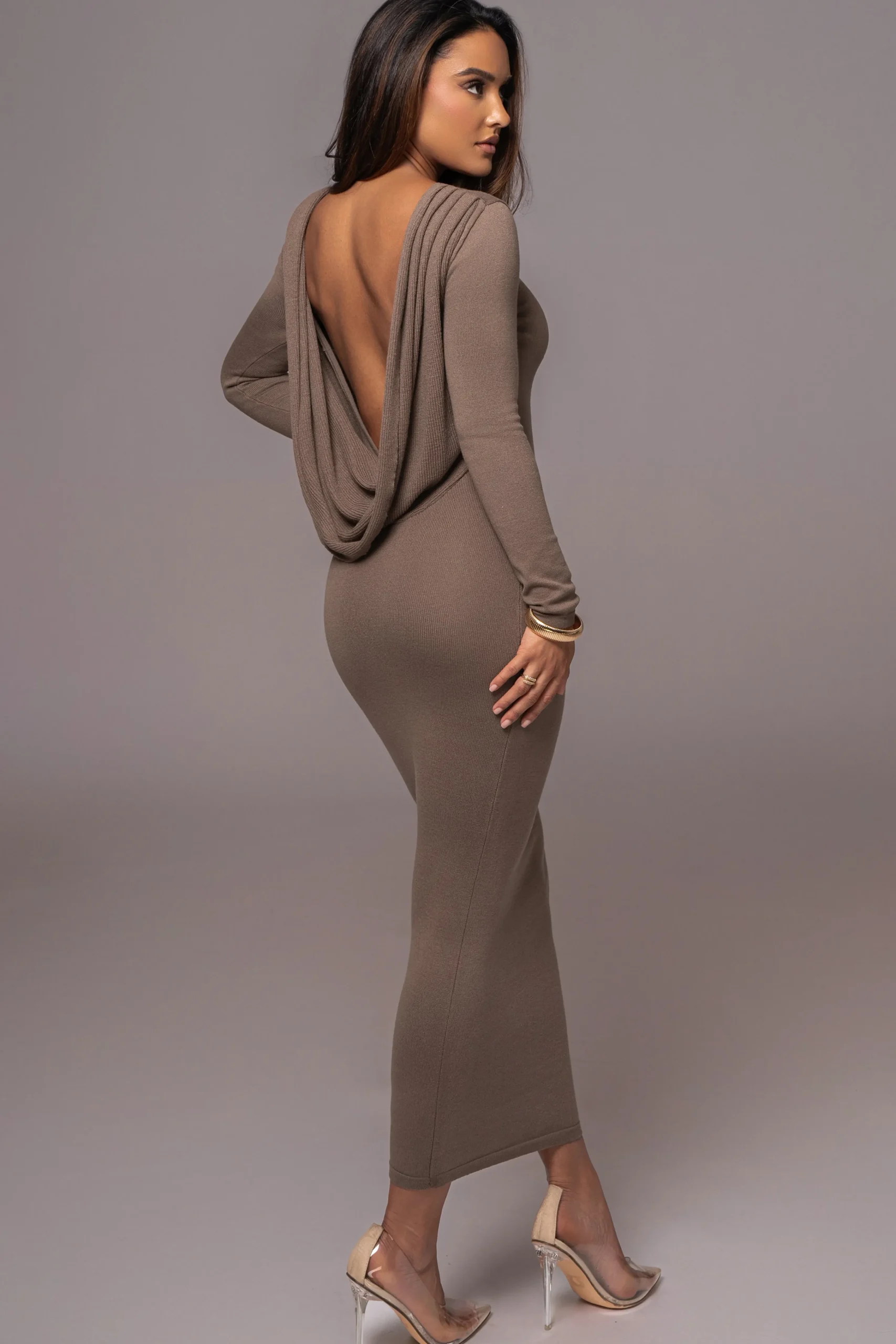 deep_olive_heavenly_knit__0.webp JLUXLABEL Deep Olive Heavenly Knit Maxi Dress