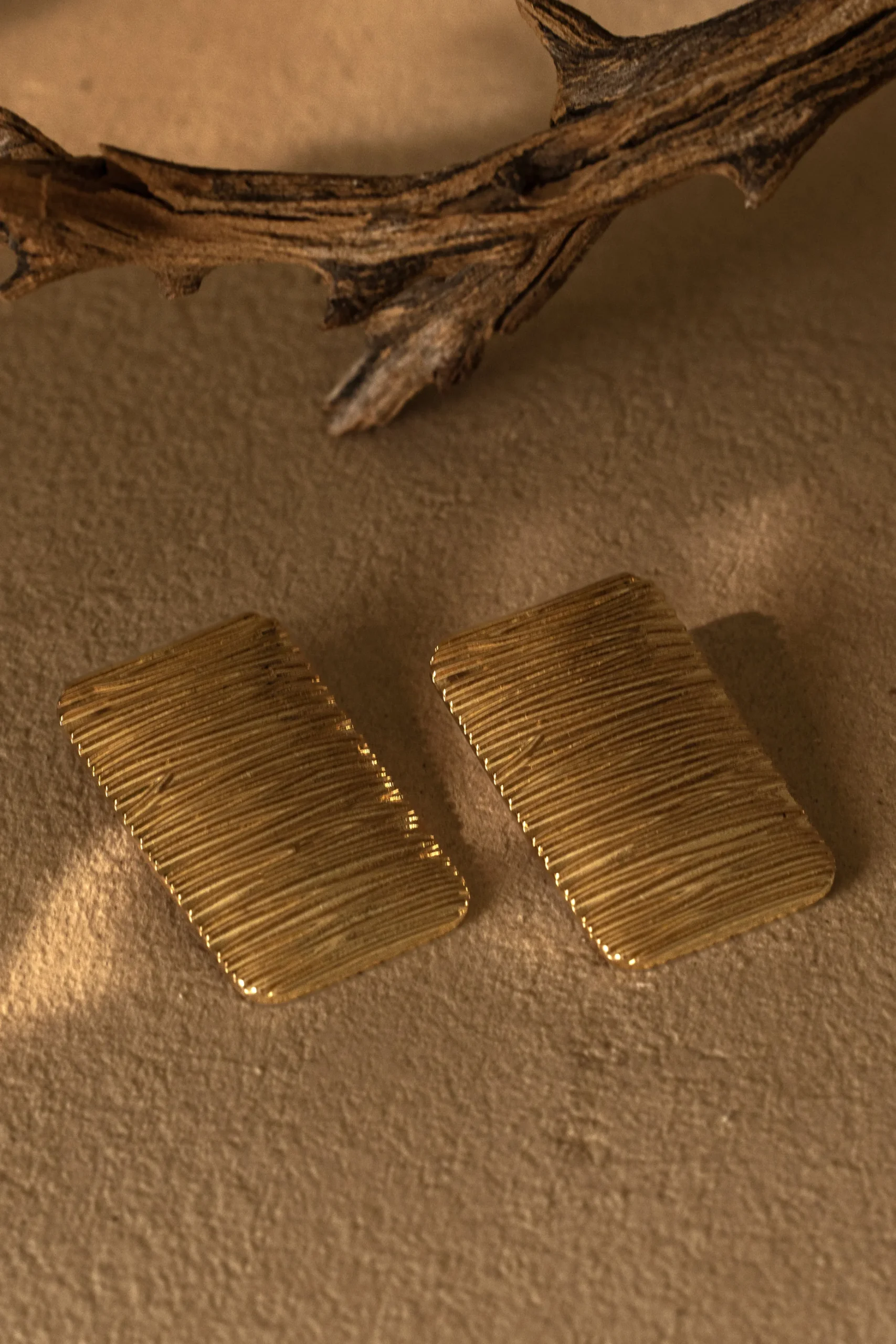 gold_arin_rectangle_drop__3.webp JLUXLABEL Gold Arin Rectangle Drop Earrings
