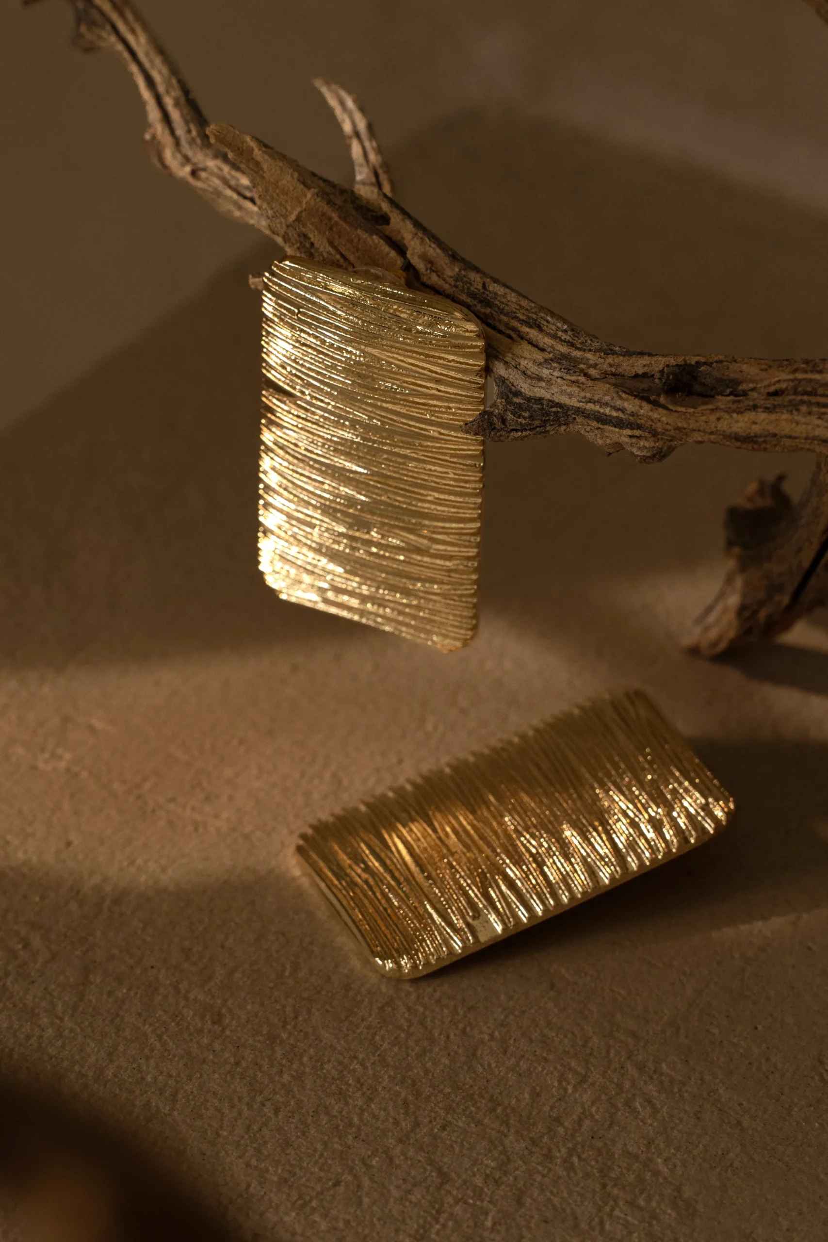 gold_arin_rectangle_drop__6.webp JLUXLABEL Gold Arin Rectangle Drop Earrings