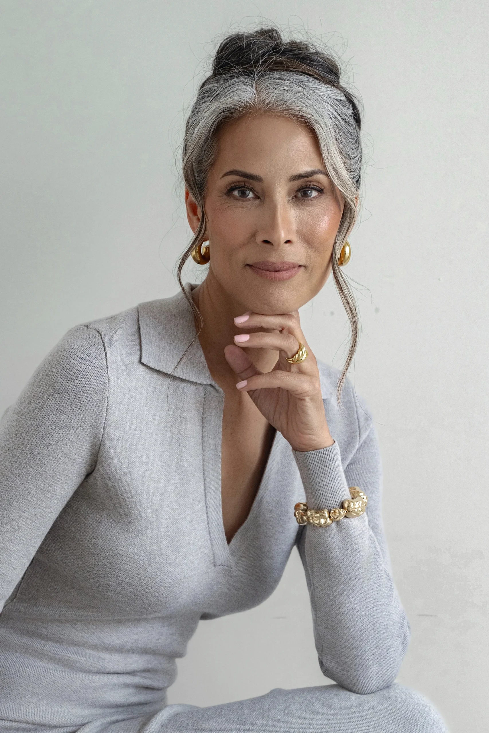 gold_caris_mini_hoop_earr_2.webp JLUXLABEL Gold Caris Mini Hoop Earrings