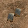 JLUXLABEL Gold Easton Textured Earrings