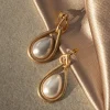 JLUXLABEL Gold Eve Pearl Earrings