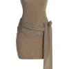 JLUXLABEL Gold Golden Dusk Sequin Dress