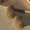 JLUXLABEL Gold Jora Paved Earrings