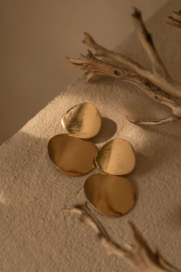 JLUXLABEL Gold Magda Dangle Earrings