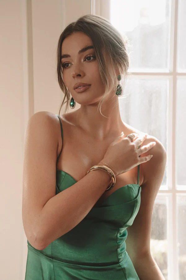 JLUXLABEL Gold Myra Hinge Bracelet