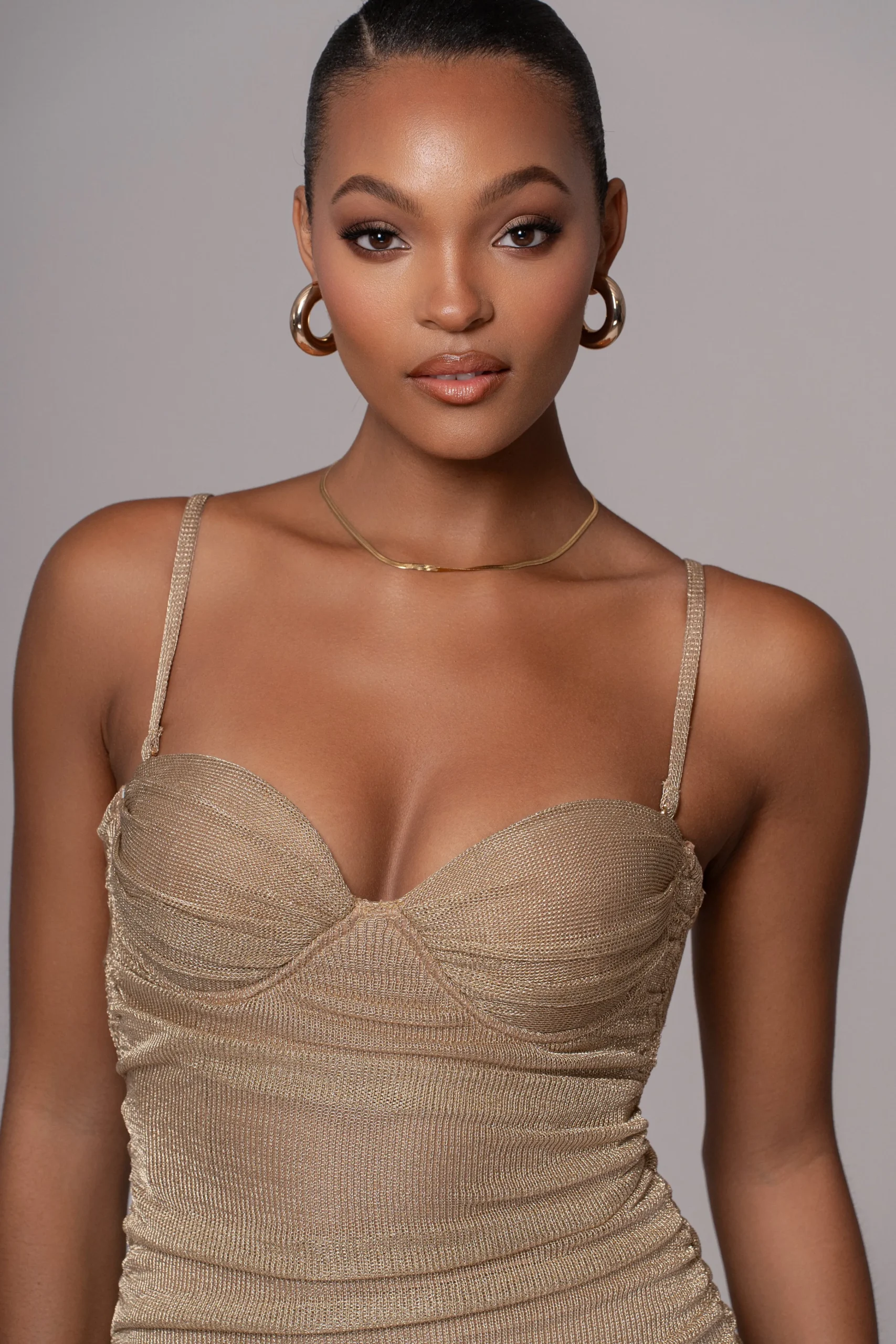 gold_ruched_metallic_maxi_4.webp JLUXLABEL Gold Ruched Metallic Maxi Dress
