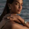 JLUXLABEL Gold Shiloh Cuff Bracelet