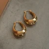 JLUXLABEL Gold Tati Hoop Earrings