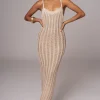 JLUXLABEL Gold Unwind And Reset Maxi Dress