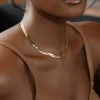 JLUXLABEL Gold Viola Herringbone Necklace