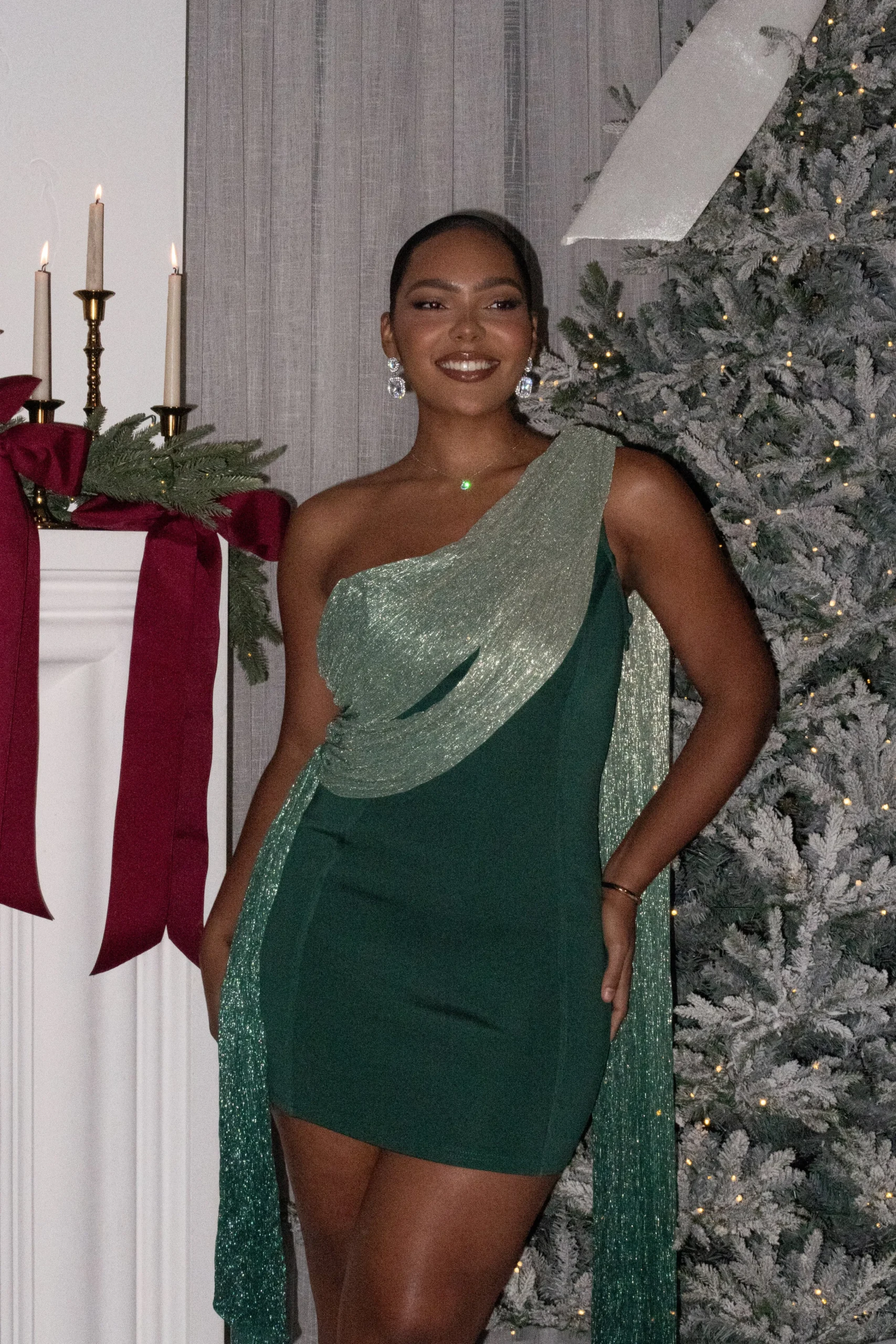 green_asymmetric_drape_mi_6.webp JLUXLABEL Green Asymmetric Drape Mini Dress