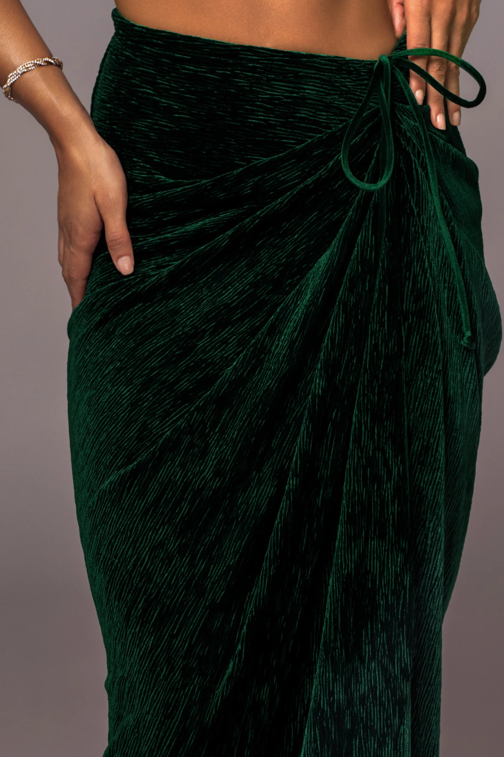 green_chosen_one_velvet_s_9.webp JLUXLABEL Green Chosen One Velvet Skirt Set
