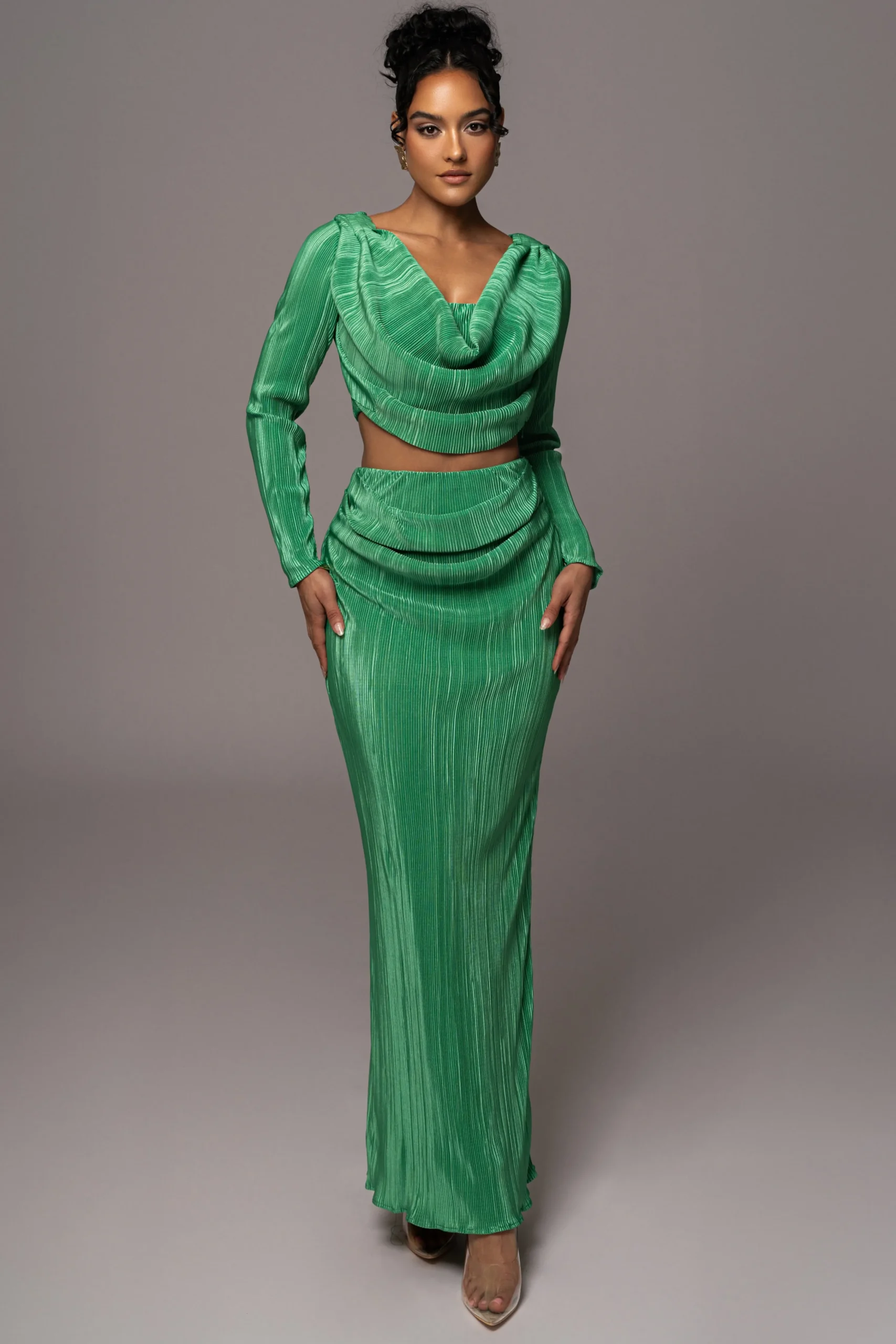 green_haidyn_skirt_set_1.webp JLUXLABEL Green Haidyn Skirt Set