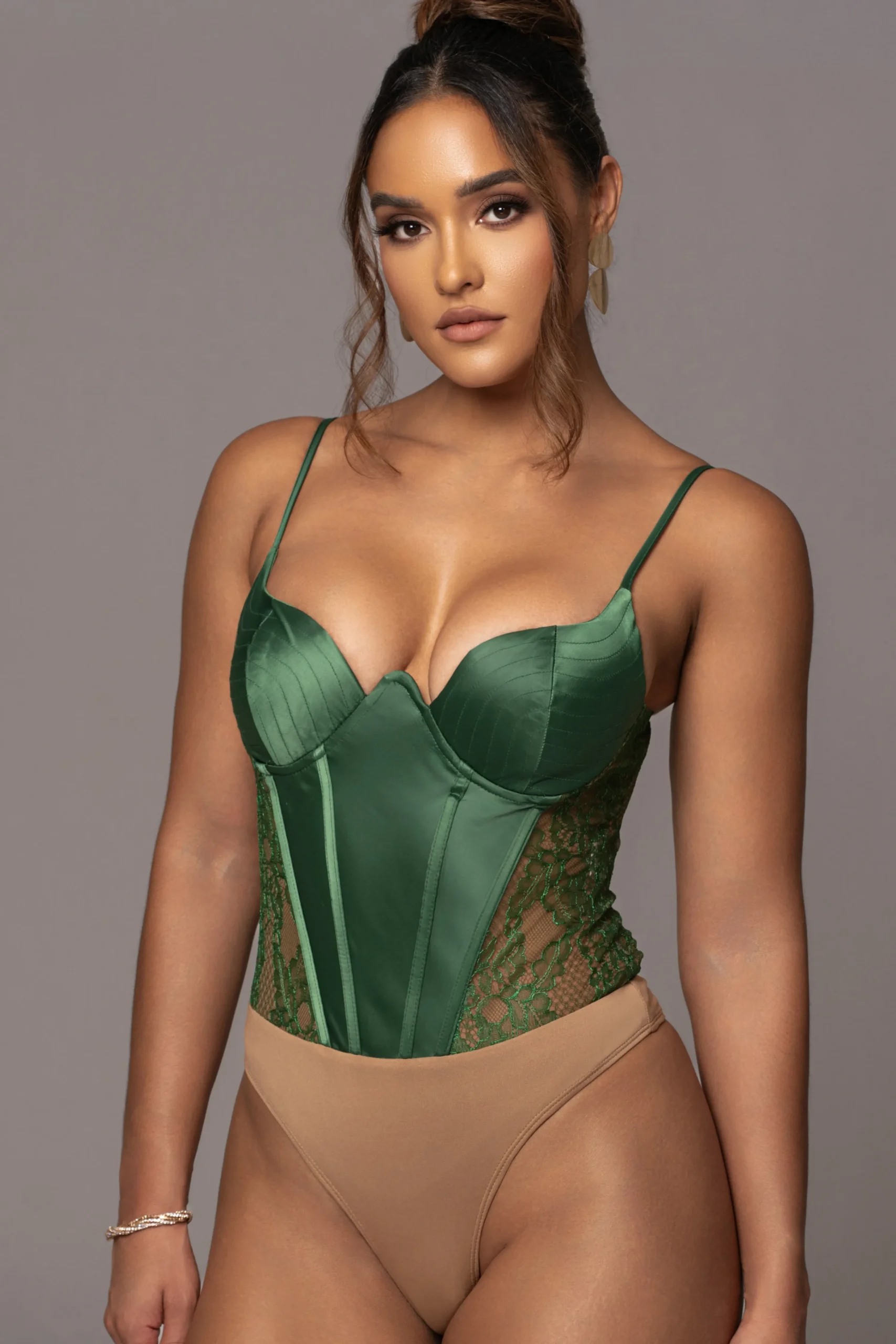 green_incomparable_lace_b_17.webp JLUXLABEL Green Incomparable Lace Bodysuit