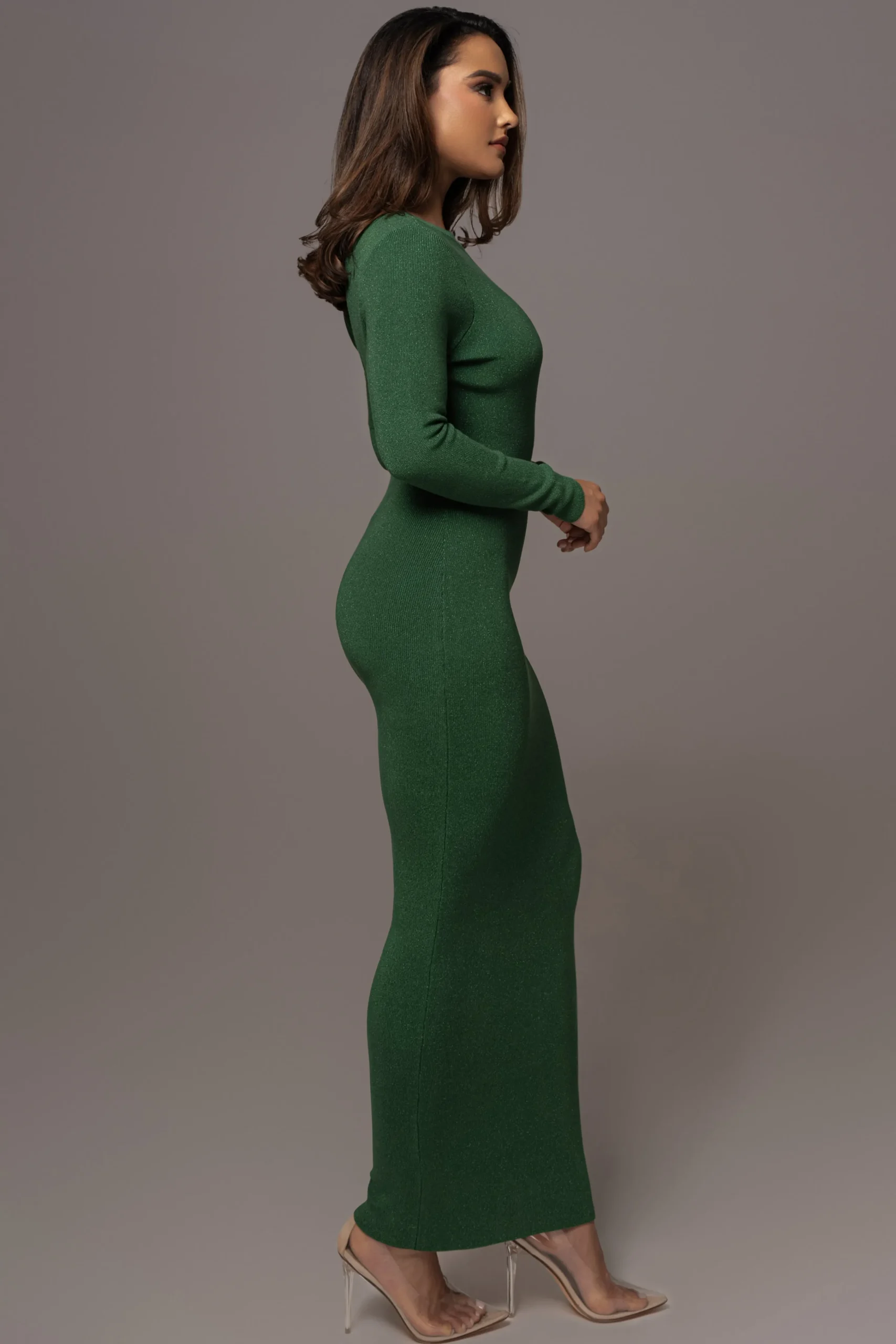 green_night_shimmers_asym_16.webp JLUXLABEL Green Night Shimmers Asymmetrical Maxi Dress