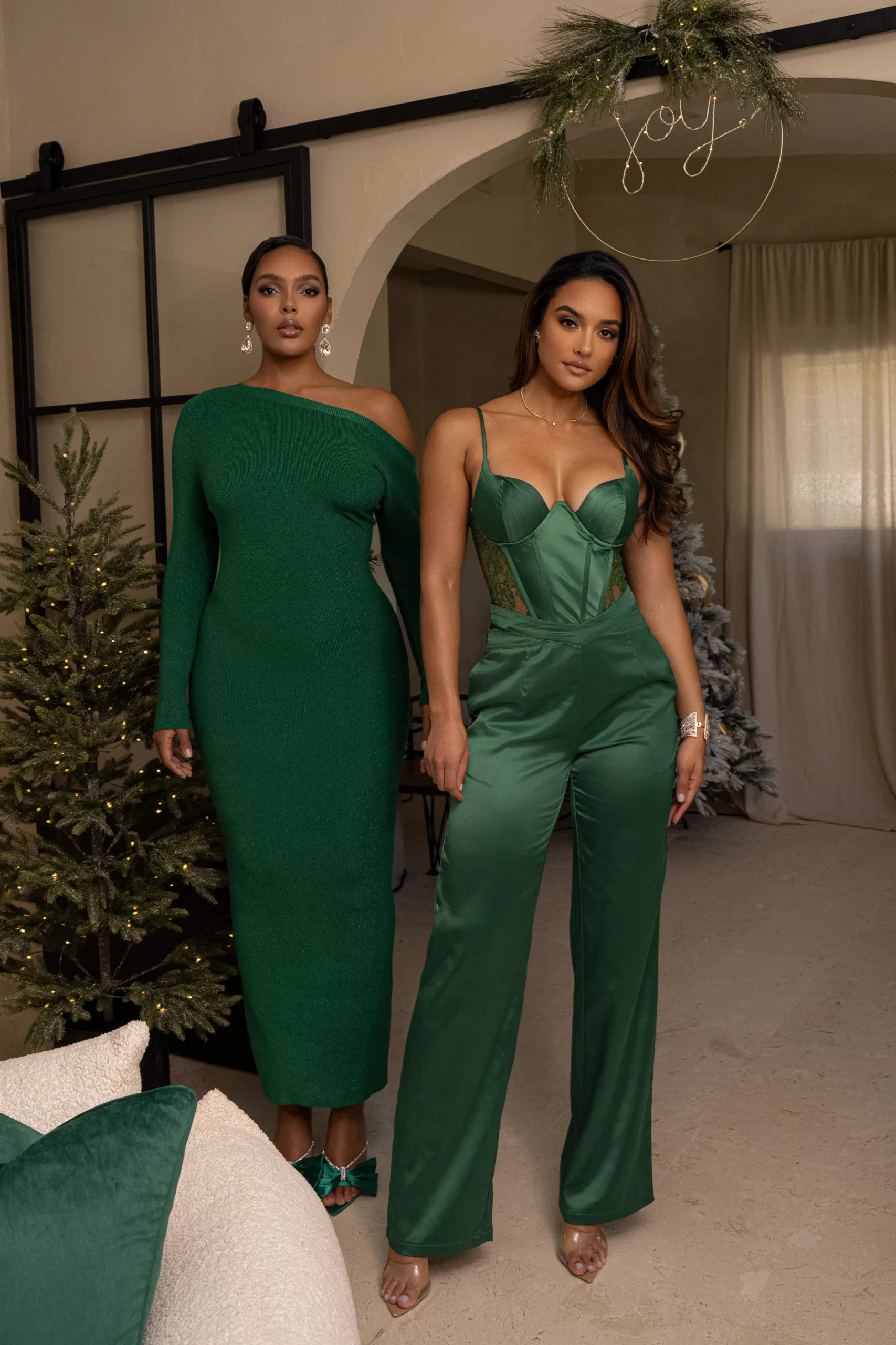 green_night_shimmers_asym_6.webp JLUXLABEL Green Night Shimmers Asymmetrical Maxi Dress