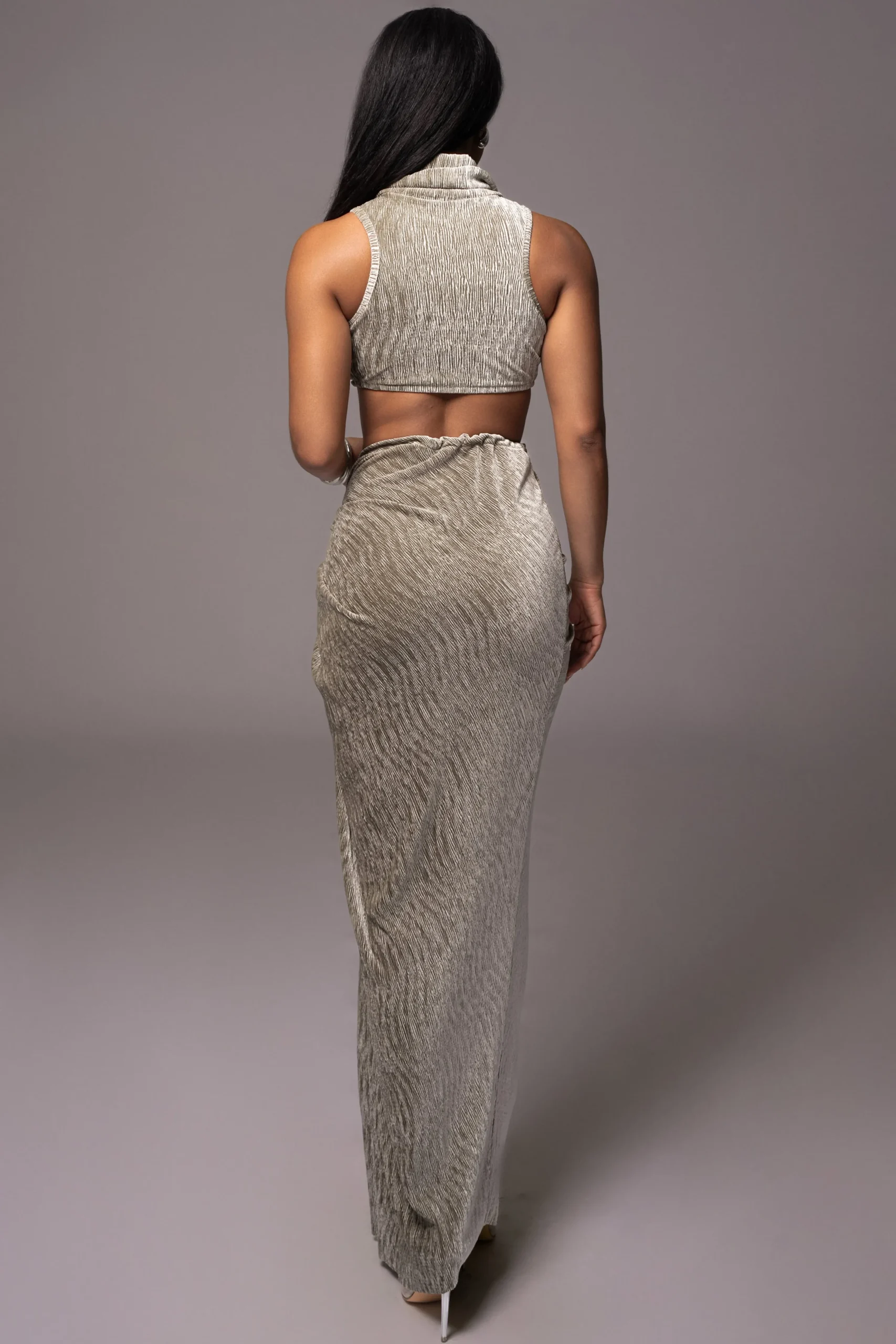 grey_chosen_one_velvet_sk_7.webp JLUXLABEL Grey Chosen One Velvet Skirt Set
