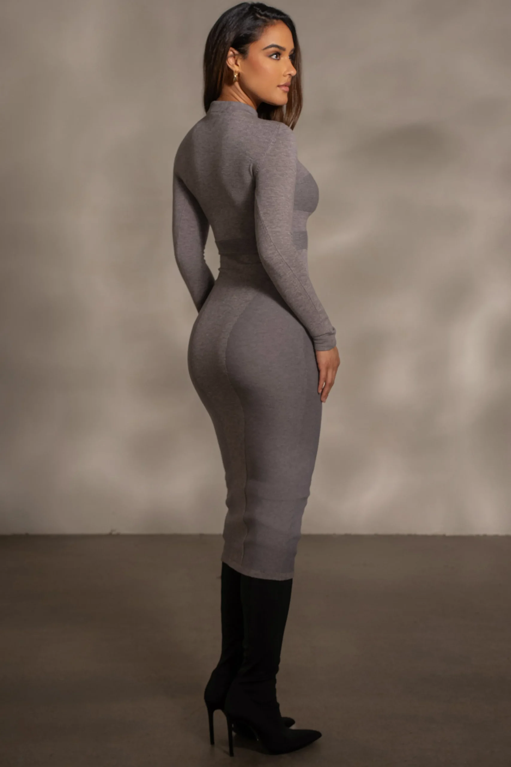 grey_dakotah_midi_dress_5.webp JLUXLABEL Grey Dakotah Midi Dress