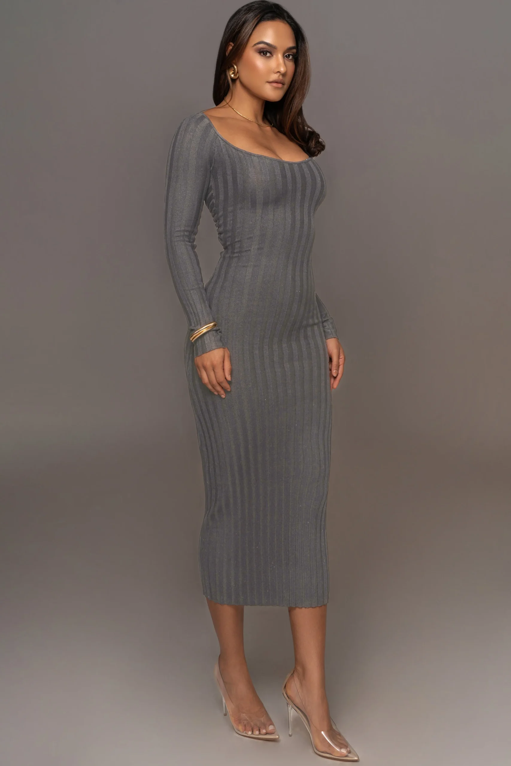 grey_danni_ribbed_maxi_dr_5.webp JLUXLABEL Grey Danni Ribbed Maxi Dress