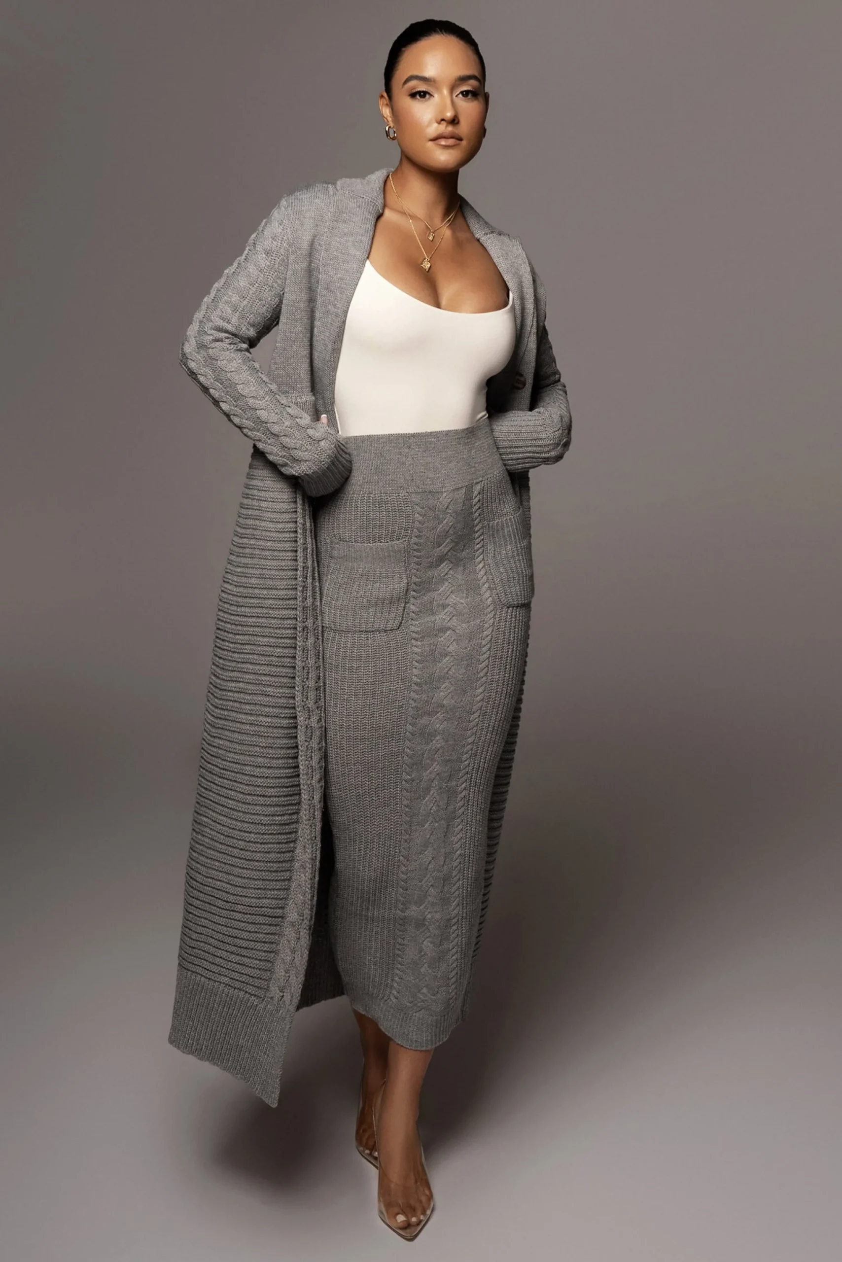 grey_evana_cable_knit_car_4.webp JLUXLABEL Grey Evana Cable Knit Cardigan