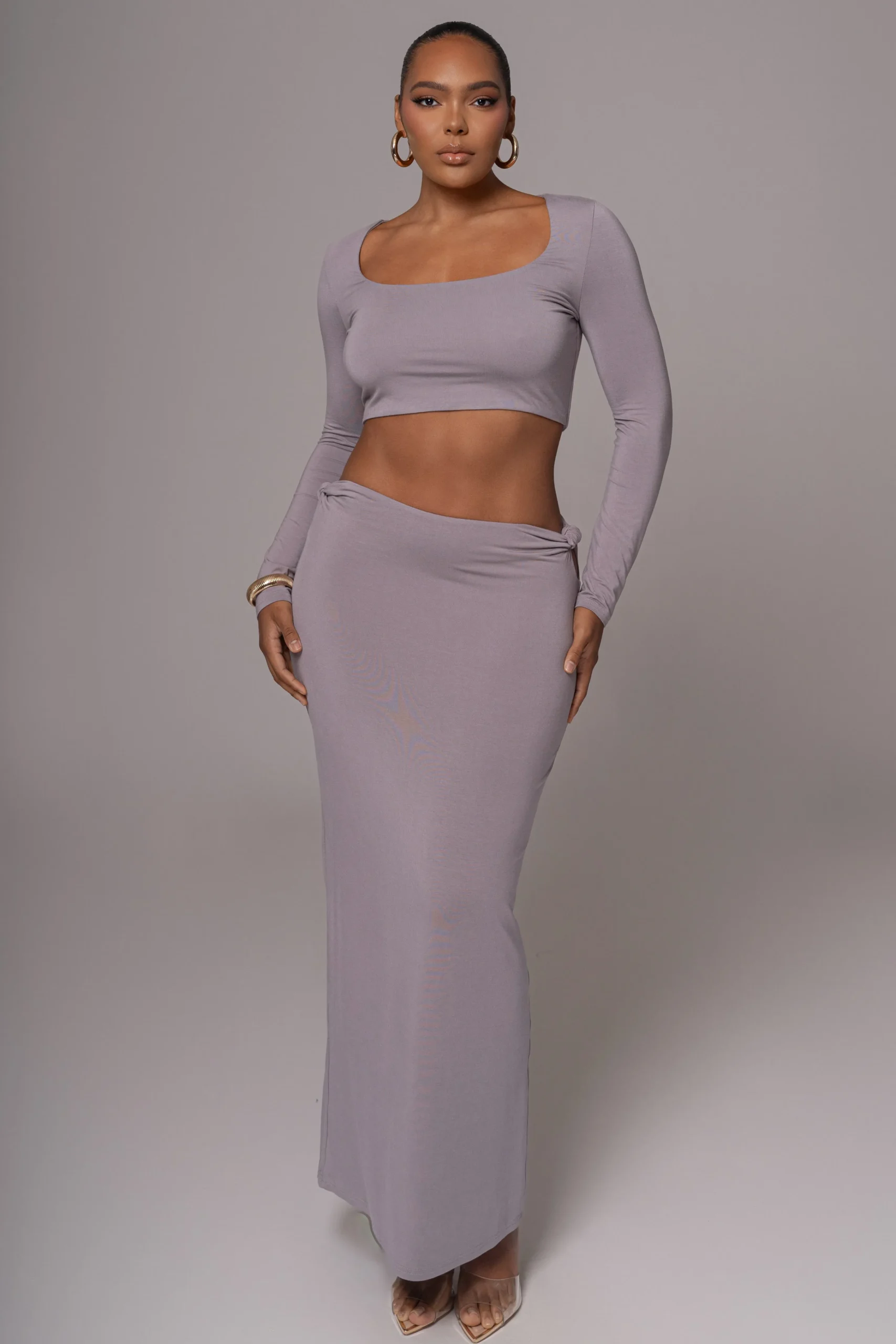 grey_geneva_skirt_set_0.webp JLUXLABEL Grey Geneva Skirt Set