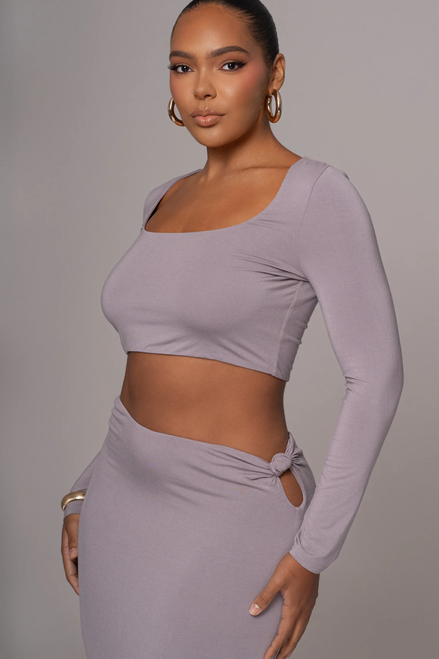 grey_geneva_skirt_set_1.webp JLUXLABEL Grey Geneva Skirt Set