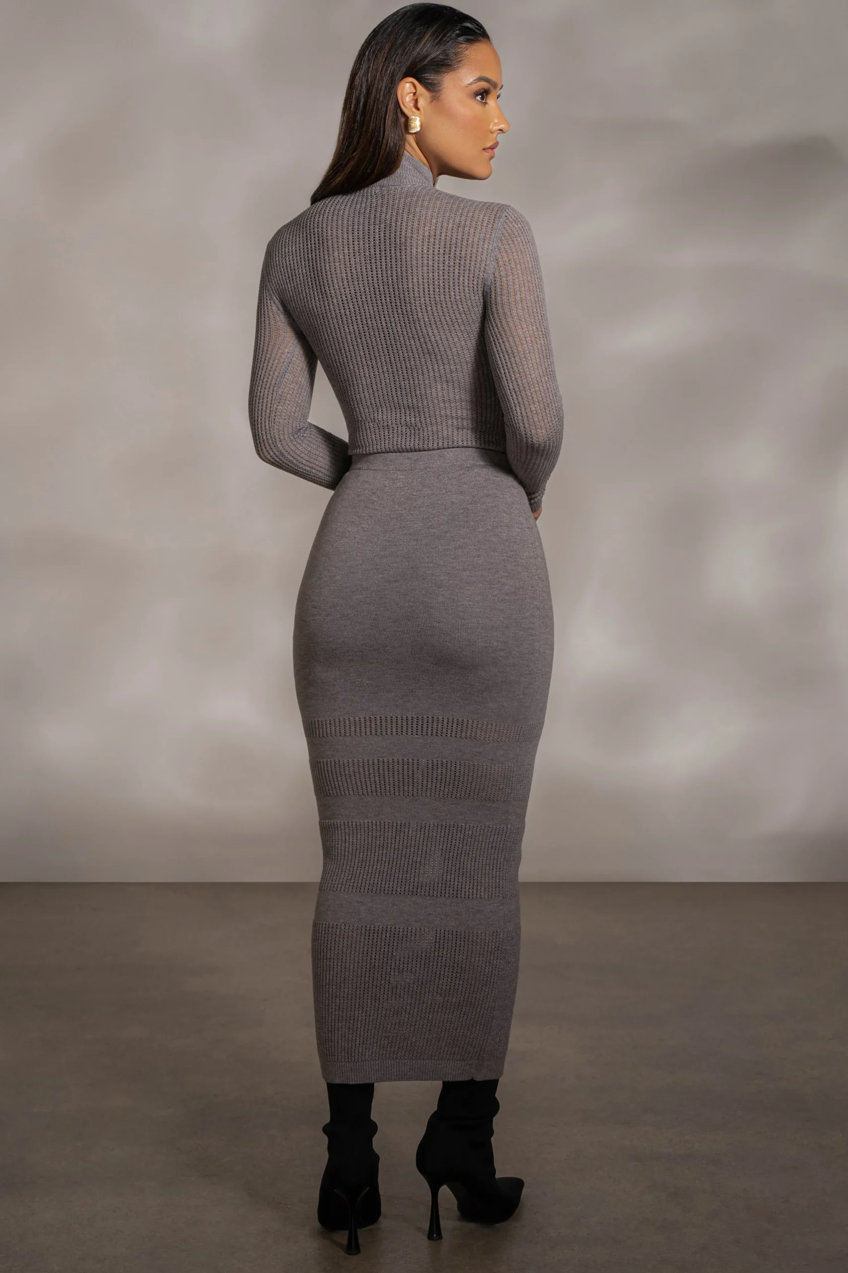 grey_lina_knit_maxi_skirt_5.webp JLUXLABEL Grey Lina Knit Maxi Skirt